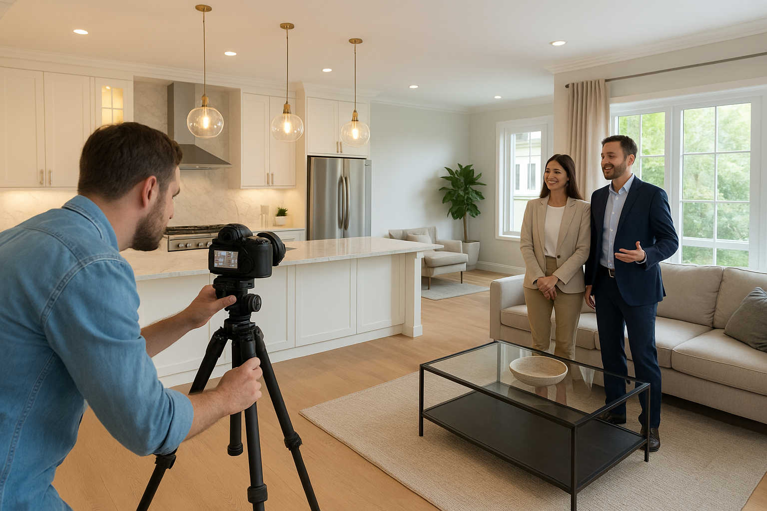 Процесс интерьерной съёмки квартиры для риэлтора 