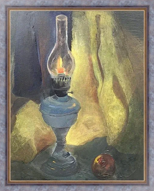 Без Света. Социальная. Холст, масло, 60×50 см. Своя Мастерская