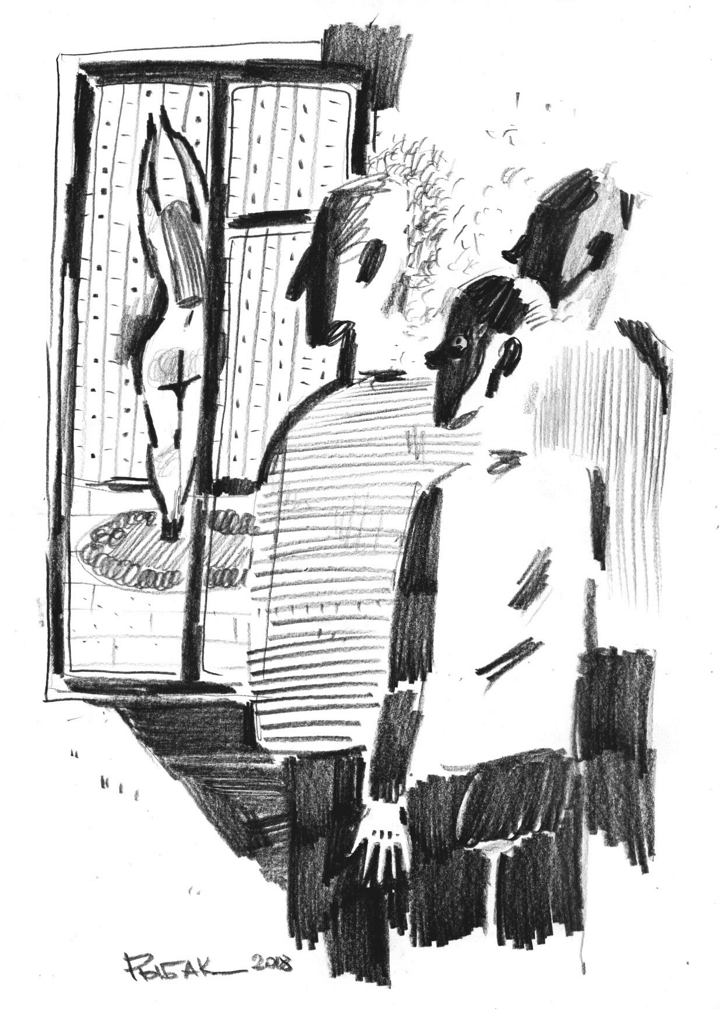 Графика 2018. Художник Рыбак Николай