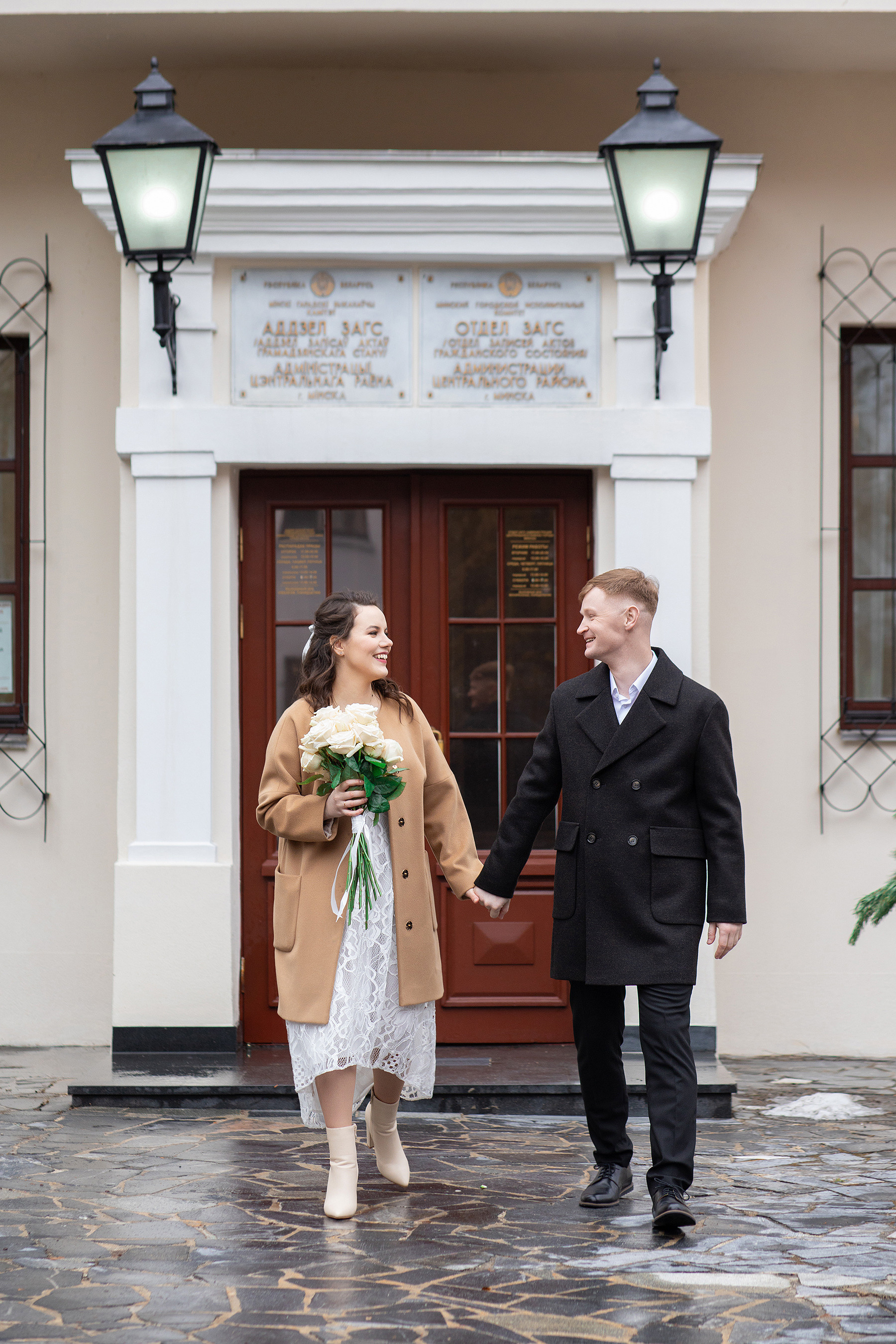 Фотосессия для влюбленных после росписи в Минске