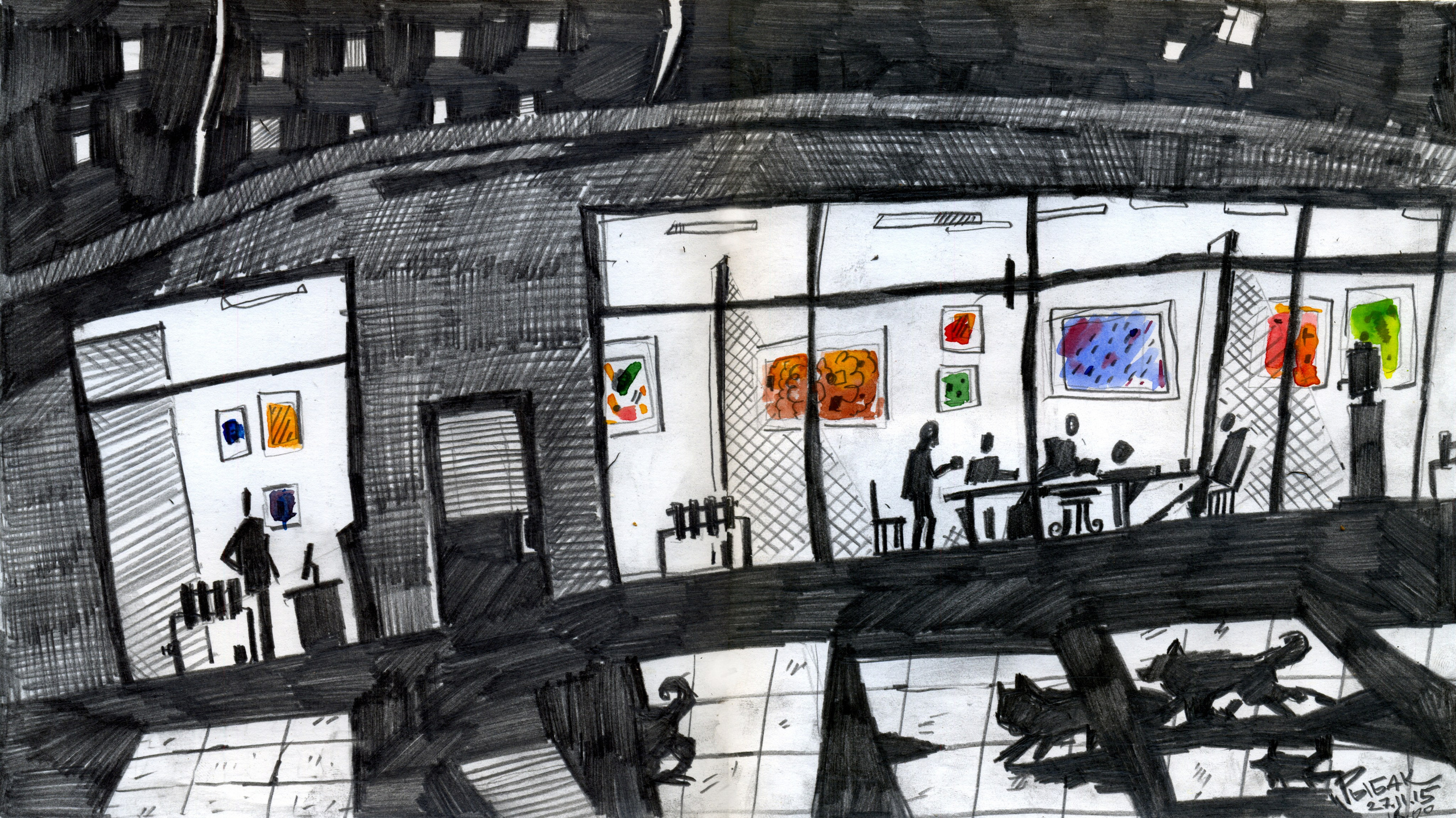 Графика 2015. Художник Рыбак Николай