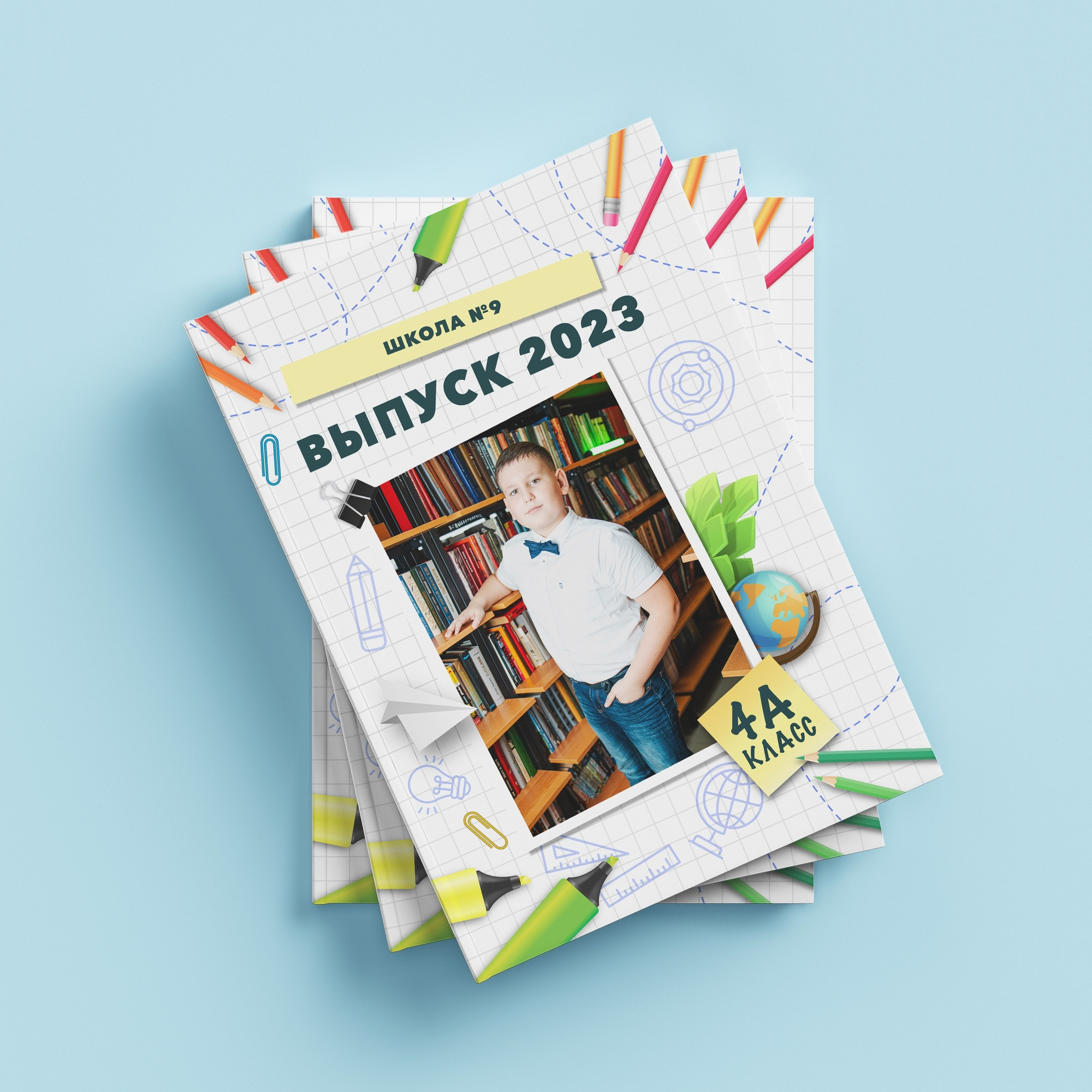 Яркий выпускной альбом, цветной выпускной альбом, современный альбом 9 класс в Подольске, фотокнига выпускников 2027