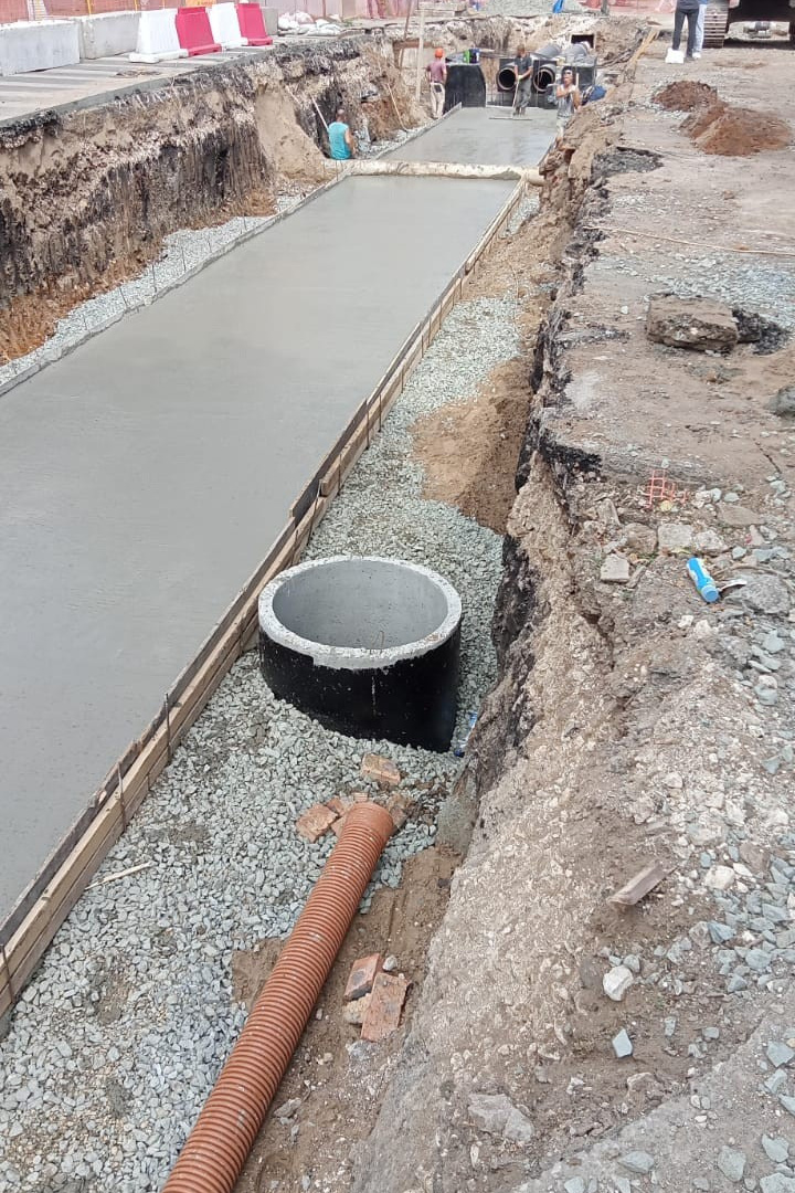 Фотографии рабочего процесса. Монолитное строительство домов в Самаре