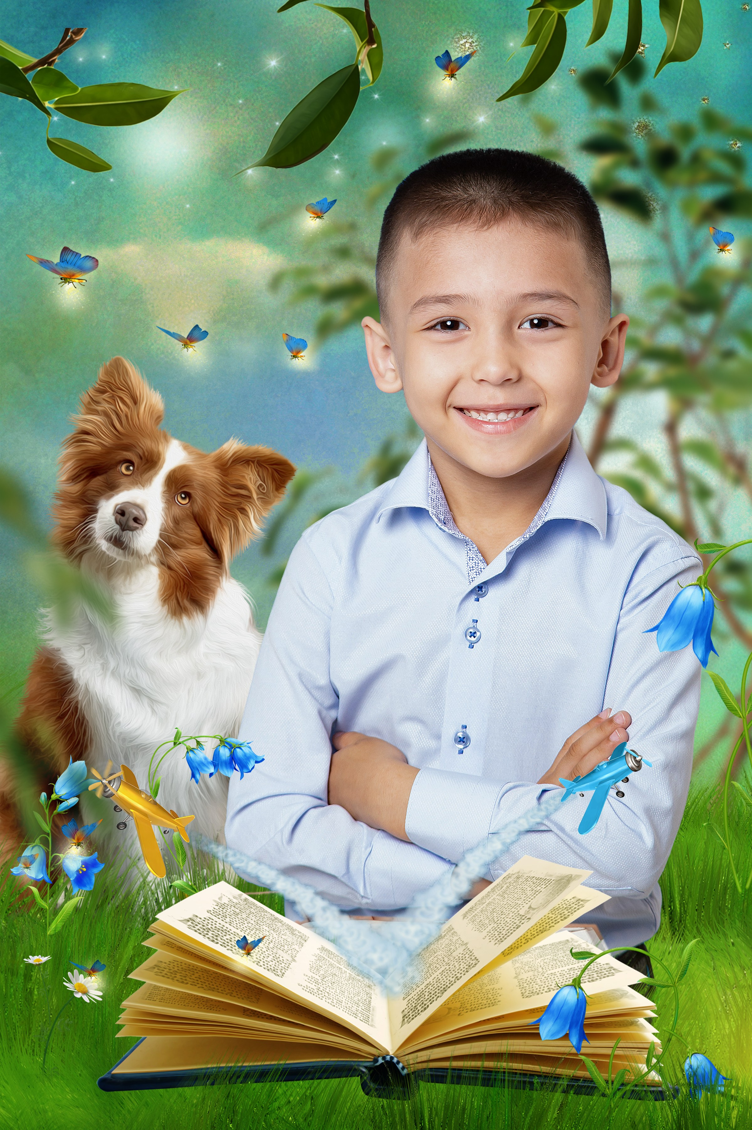 Весенние коллажи для детских садов и начальных классов.  Фотограф Наталья Наконечная. Фотостудия «Ай-Би-эН»