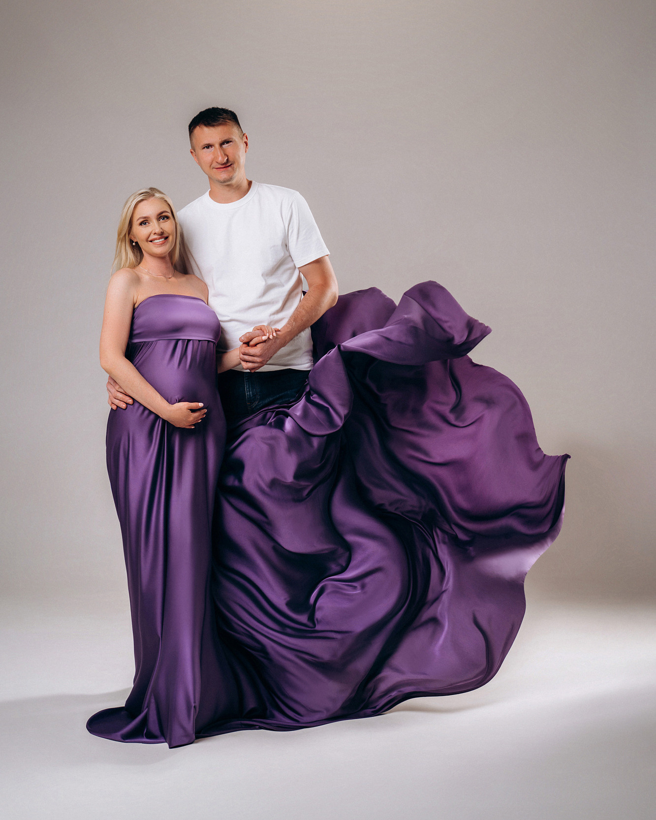 Фотосессия беременной с мужем в стиле Vogue