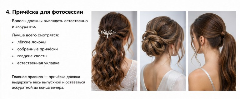 прическа для выпускного