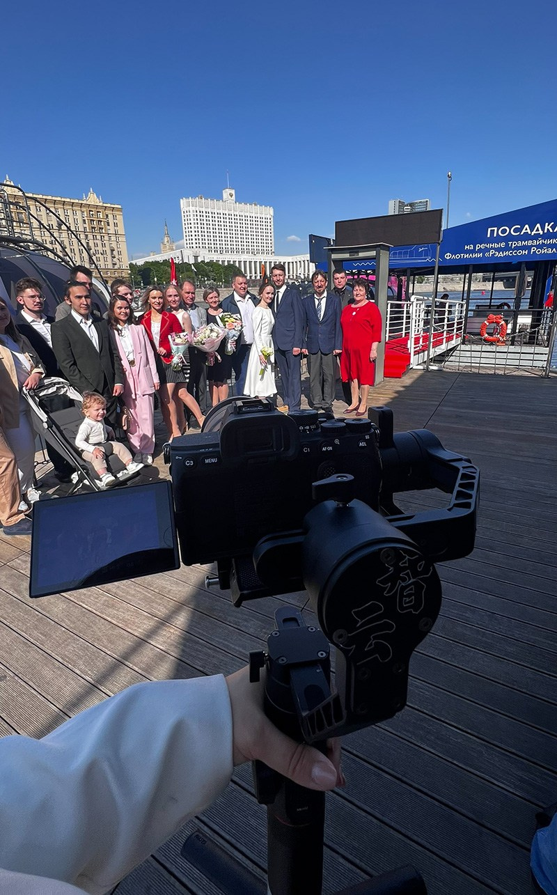 ЗАГС на воде, расписаться на речном трамвайчике. Фотограф и видеограф в Москве и Абу Даби Мария Кулагина