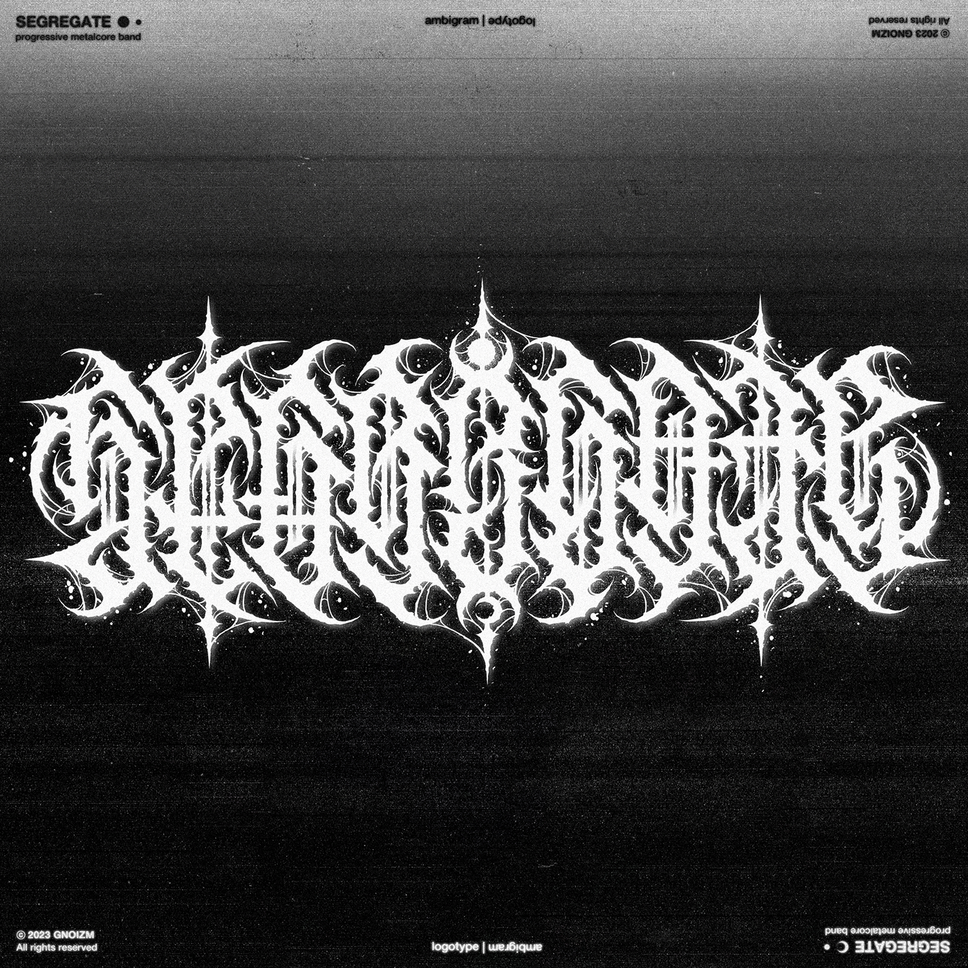 Segregate | metal logo design & creation. GNOIZM | Metal Logos & Dark Lettering