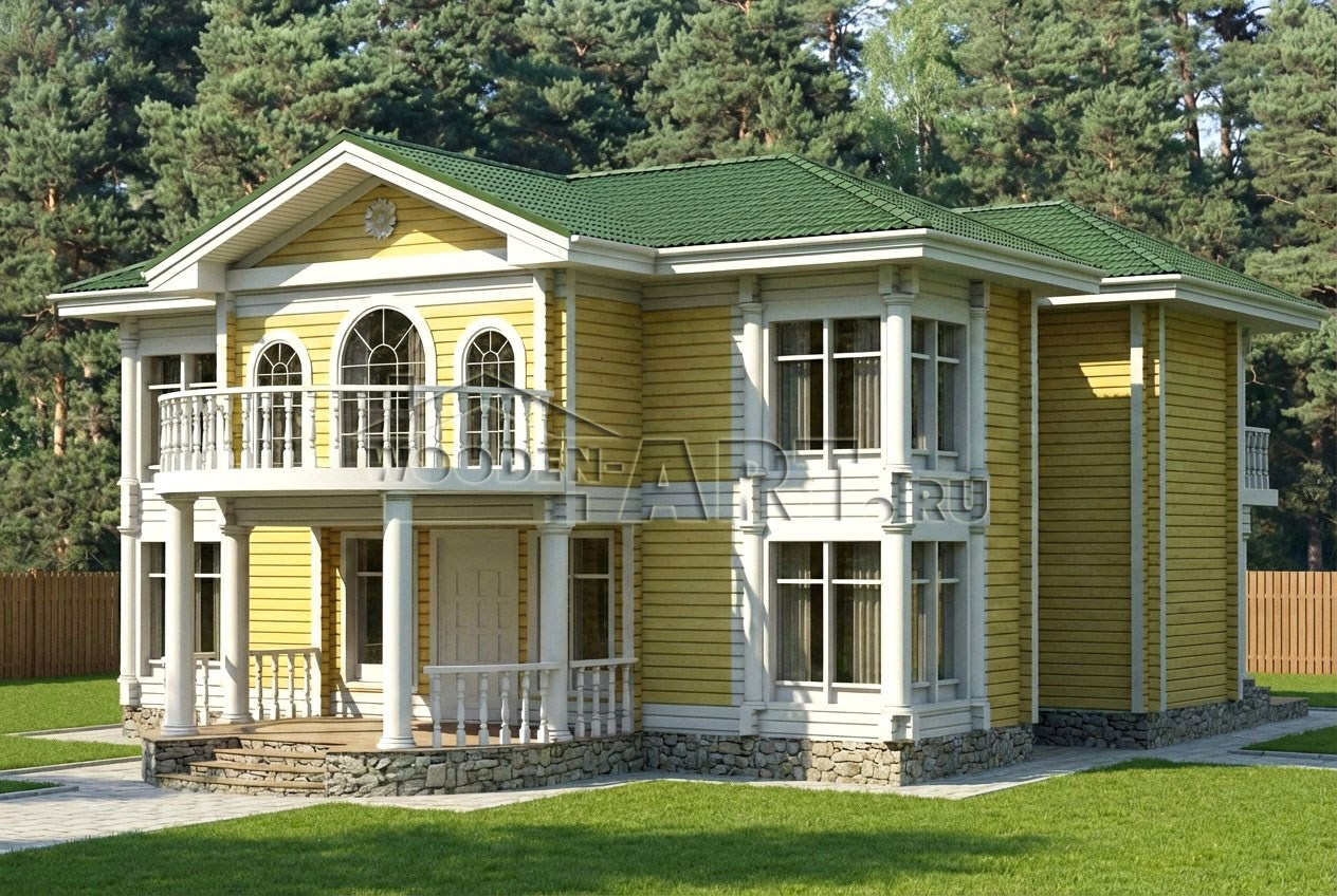 «Усадьба» 443 кв. м. Проекты деревянных домов