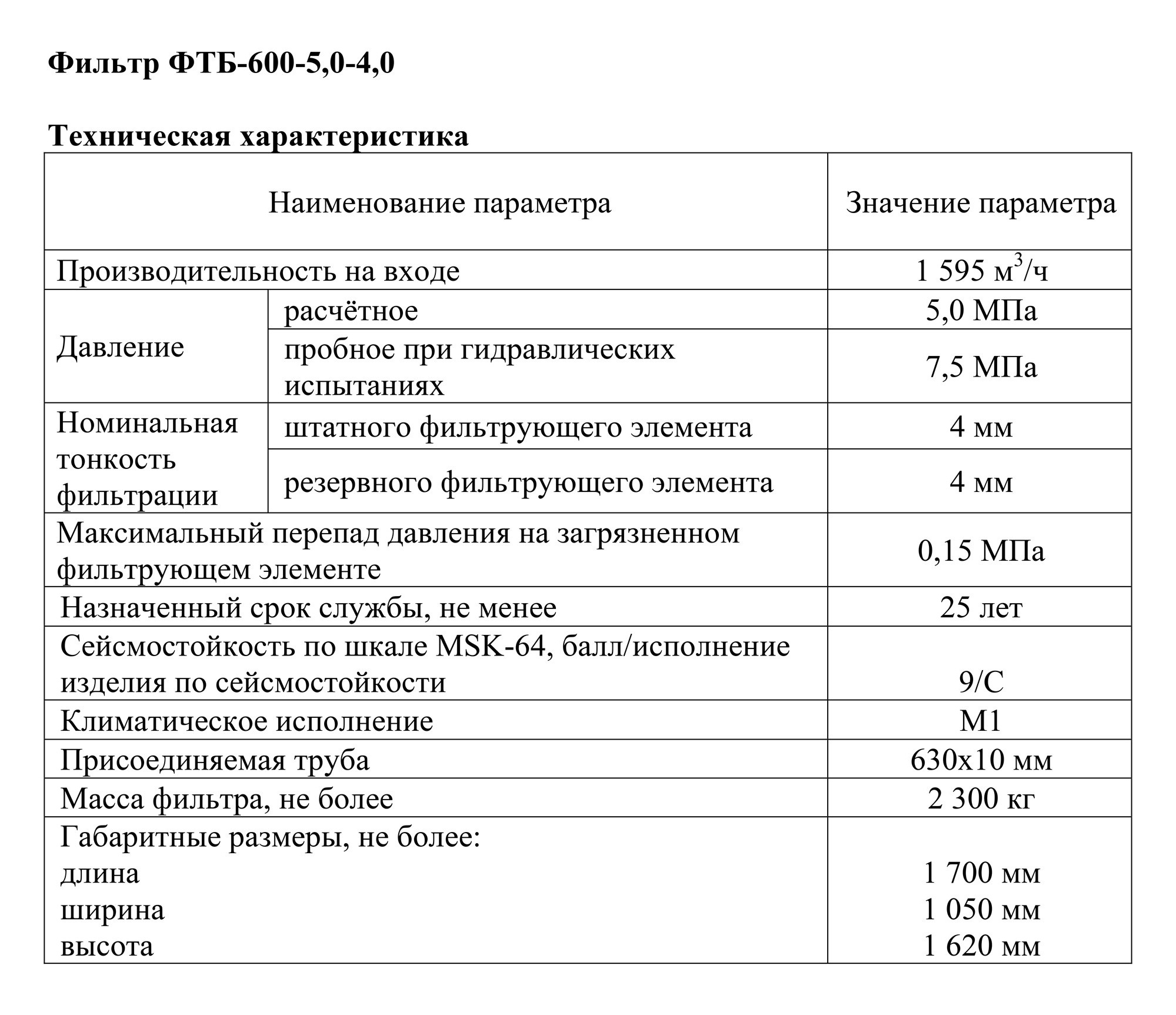 Фильтры-тройники ФТБ-600 для КТК. ПЕТЕРБУРГНИИХИММАШ разрабатывает и изготавливает оборудование