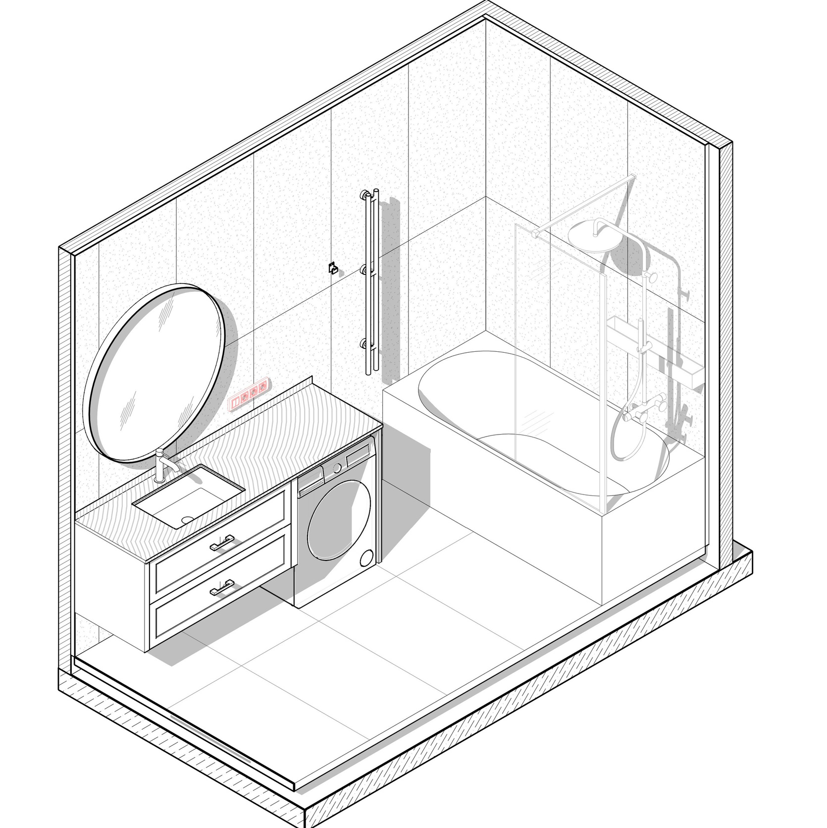 Дизайн проект квартиры в ЖК Дежнев. Архитектурно-дизайнерское бюро ROOMS