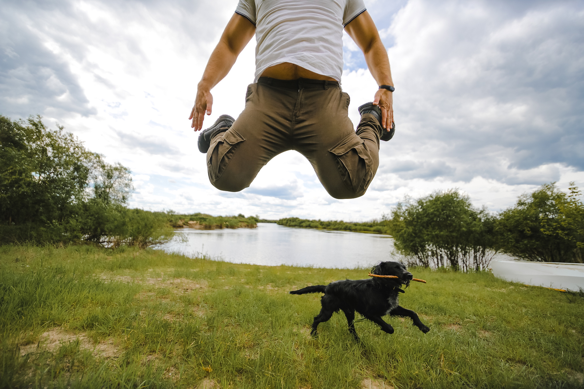 Катя и Вова. Органичность, спаниель и телефонная будка. Фотограф Антон Никандров