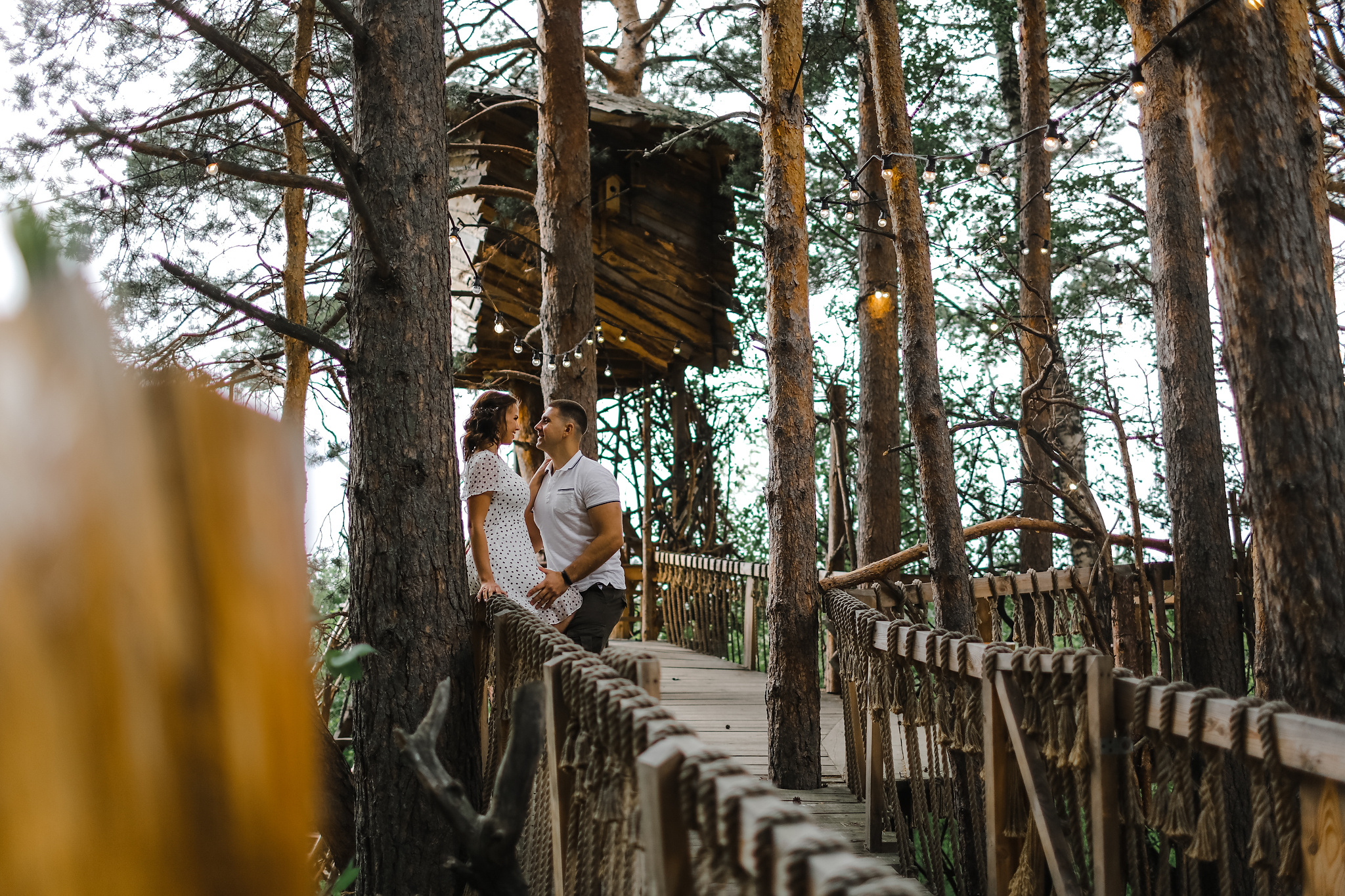 Катя и Вова. Органичность, спаниель и телефонная будка. Фотограф Антон Никандров