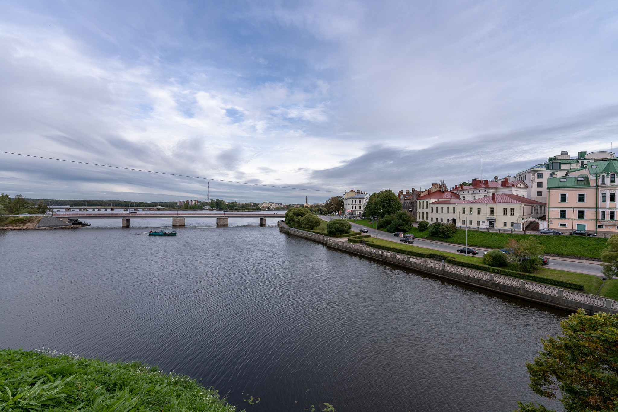 Вид на город Выборг из Выборгского замка