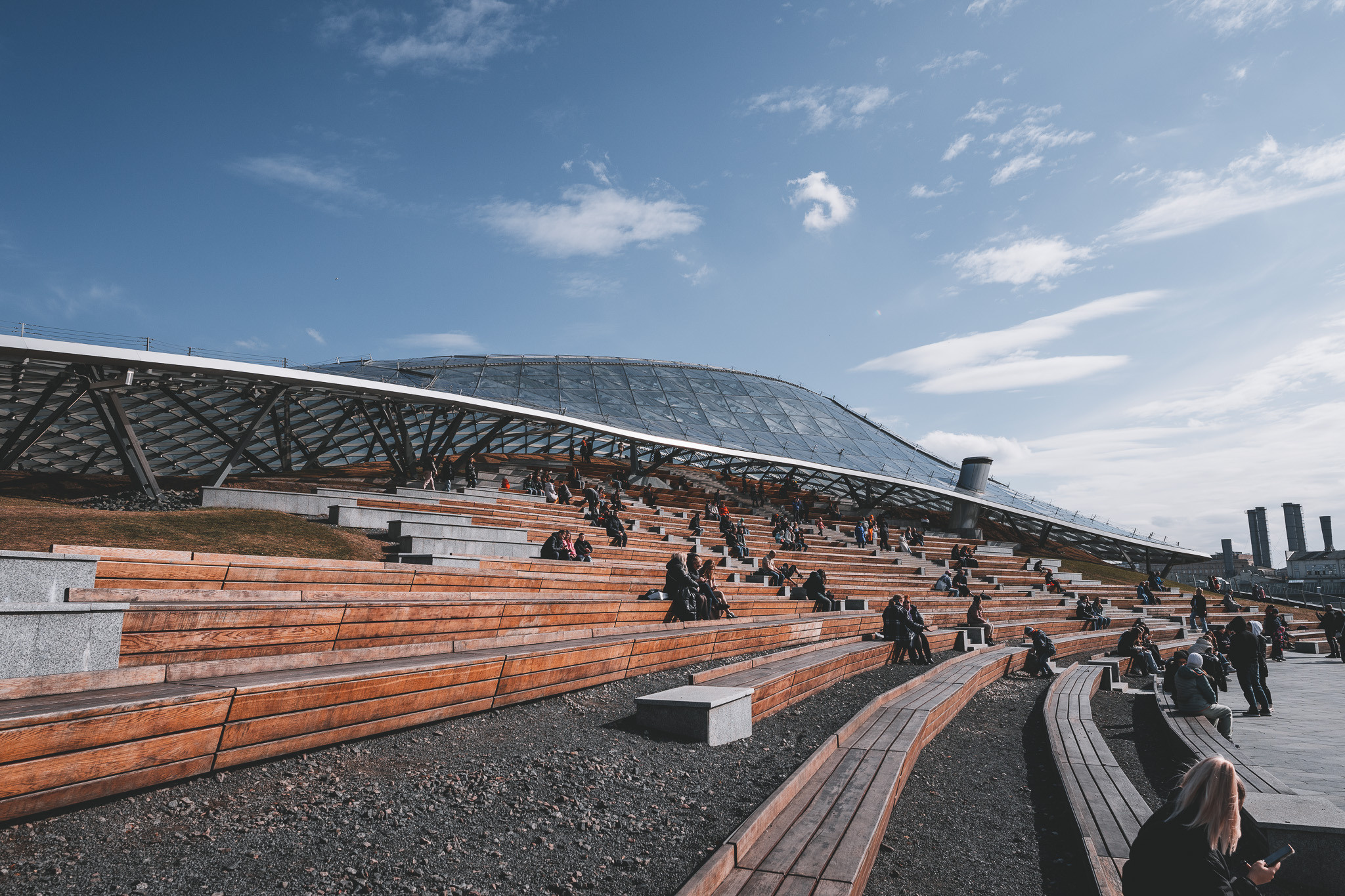 Парк Зарядье в Москве.