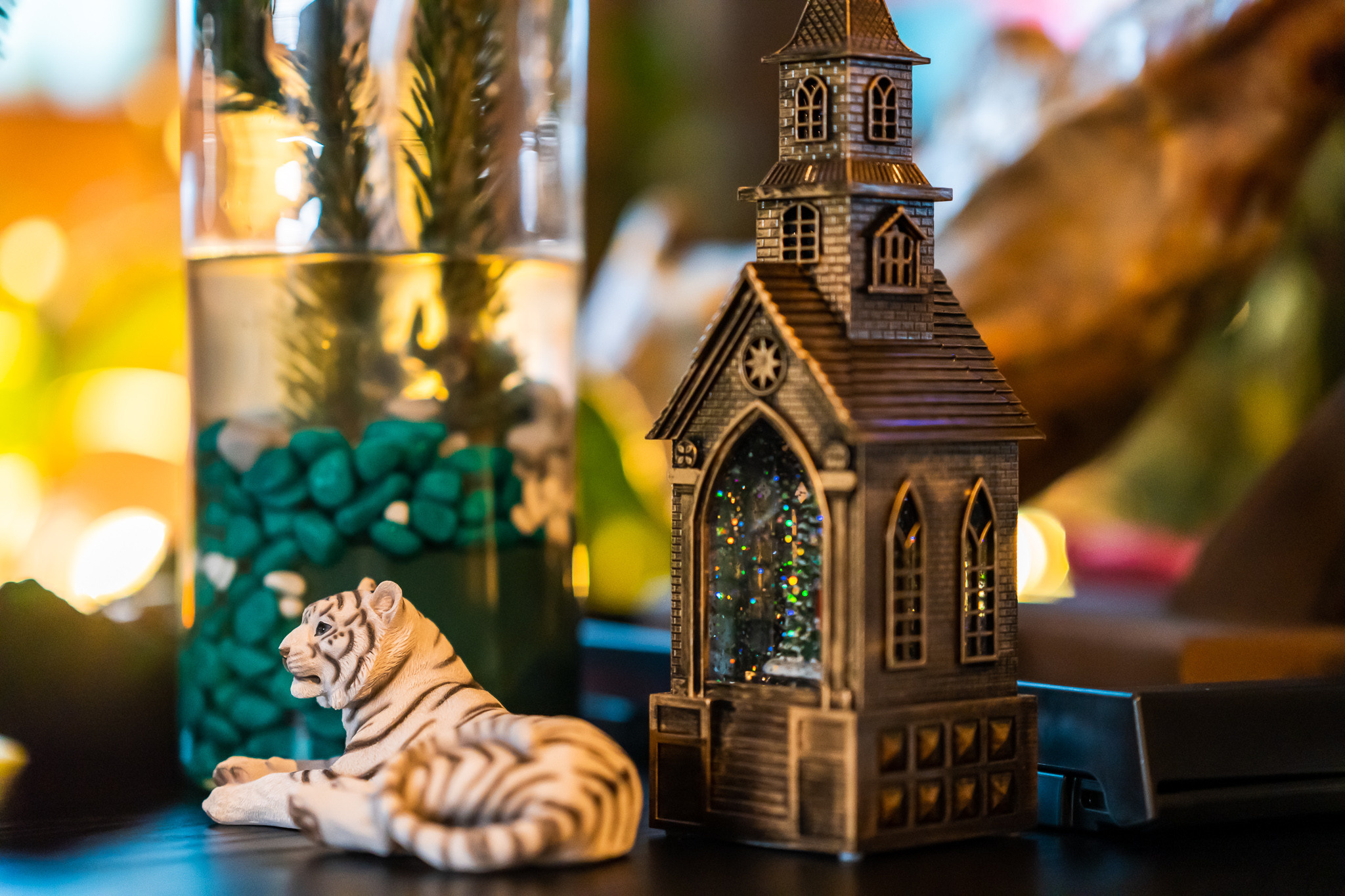 Новогодние декорации с тигром 2022