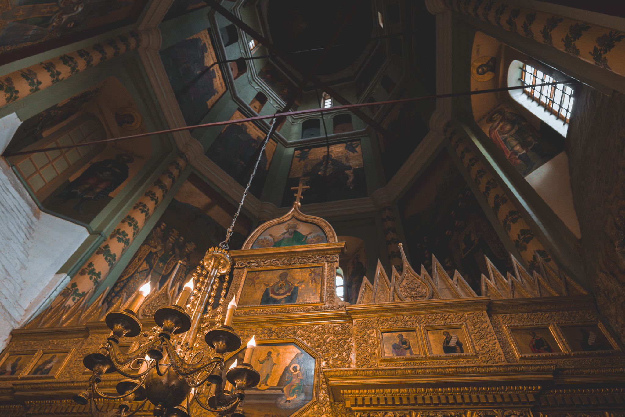 Интерьеры Храма Василия Блаженного в Москве.