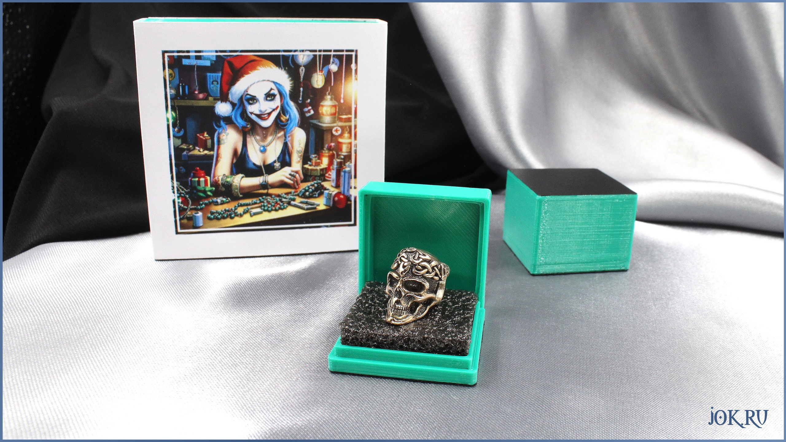 Изготовление подарочных коробок и футляров для бижутерии, ювелирных украшений в  Joker-studio. Производство упаковки по эскизам и чертежам