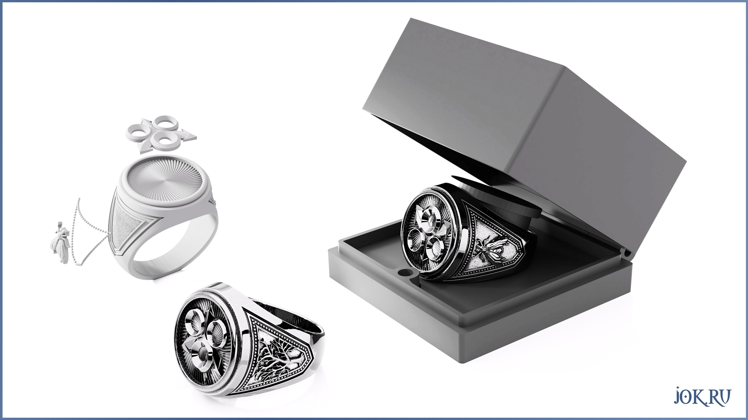 3D моделирование кольца Нургла на заказ