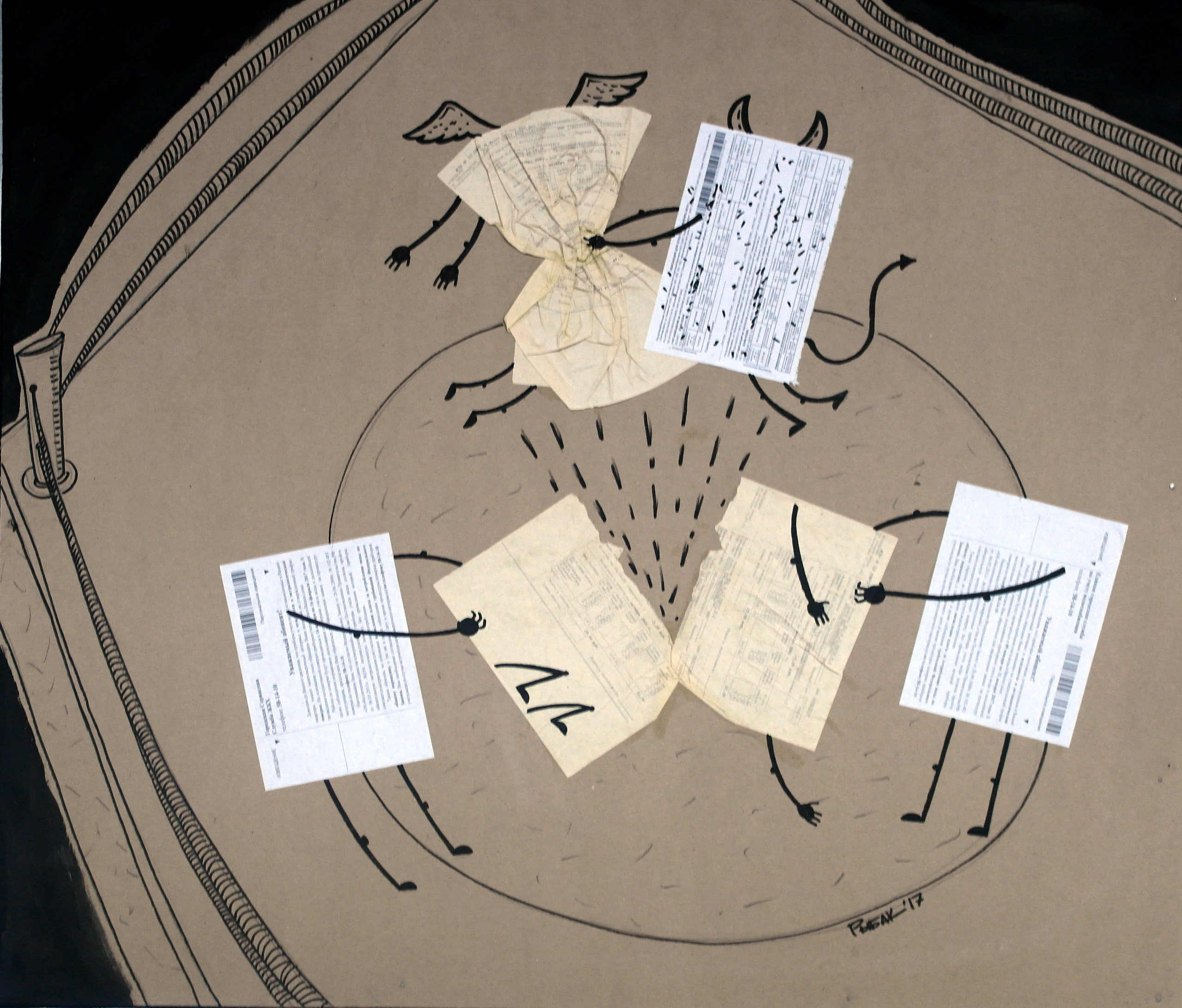 Серия Битва бумаг. Художник Рыбак Николай