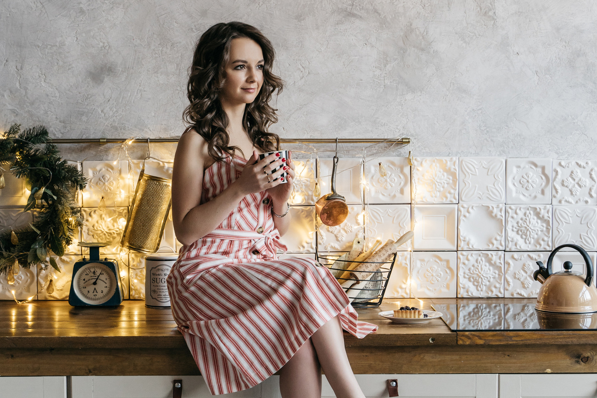 Лена. съемка для контента