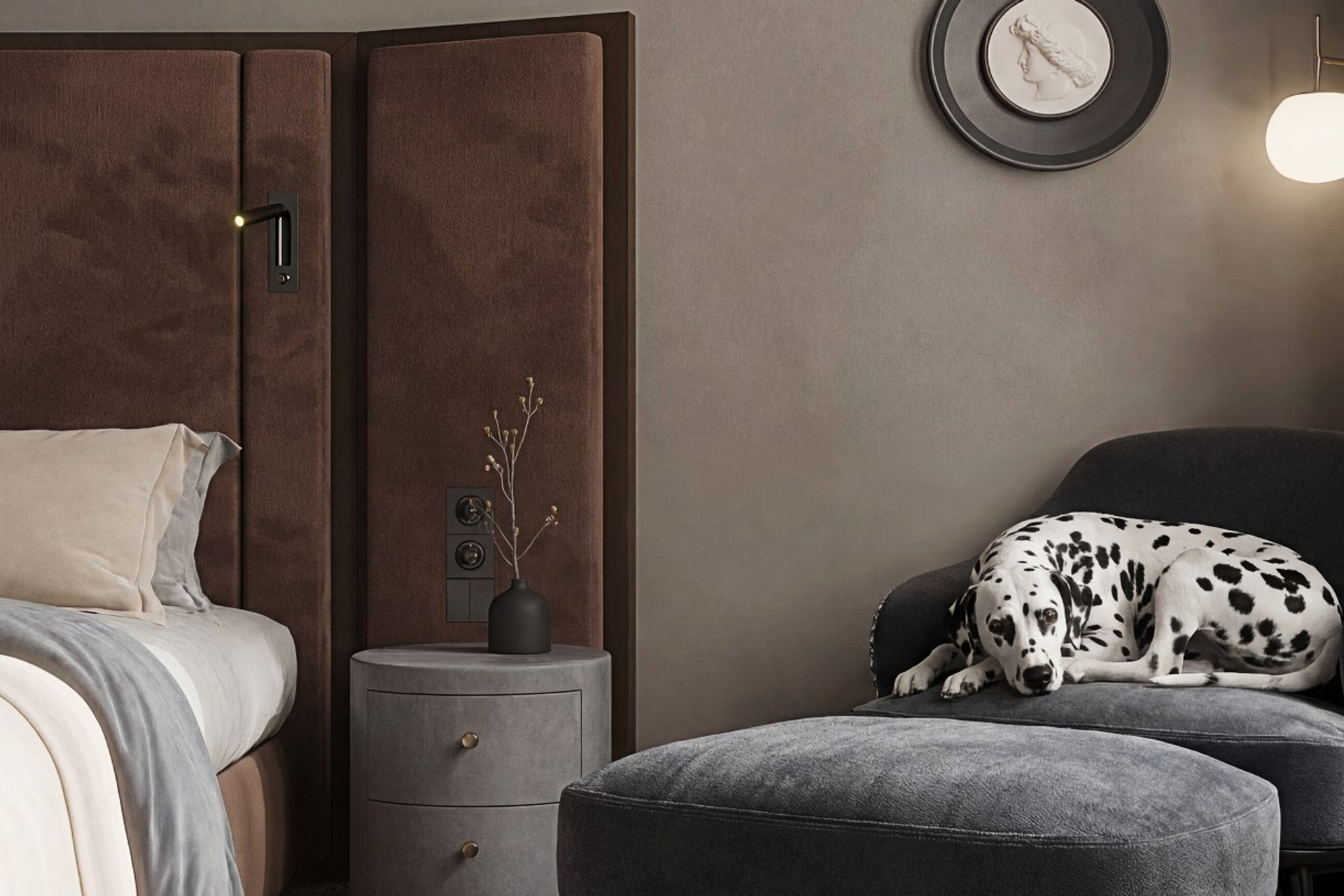 3д визуализация комнаты в гостинице