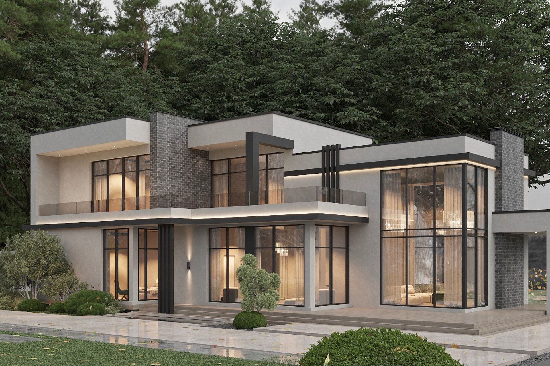 3д визуализация Коттеджа_2