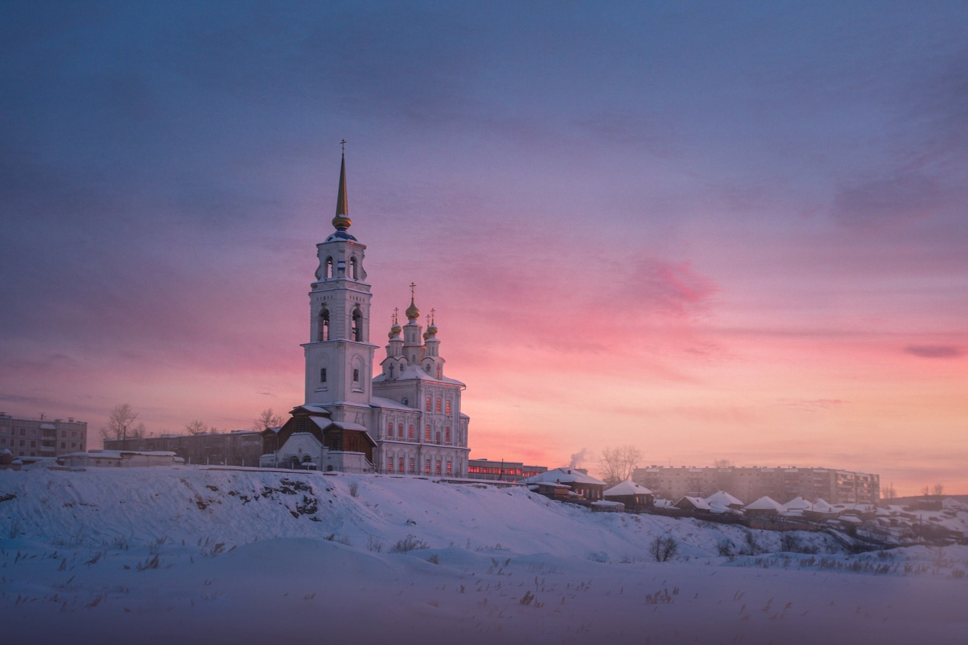 Город с дрона