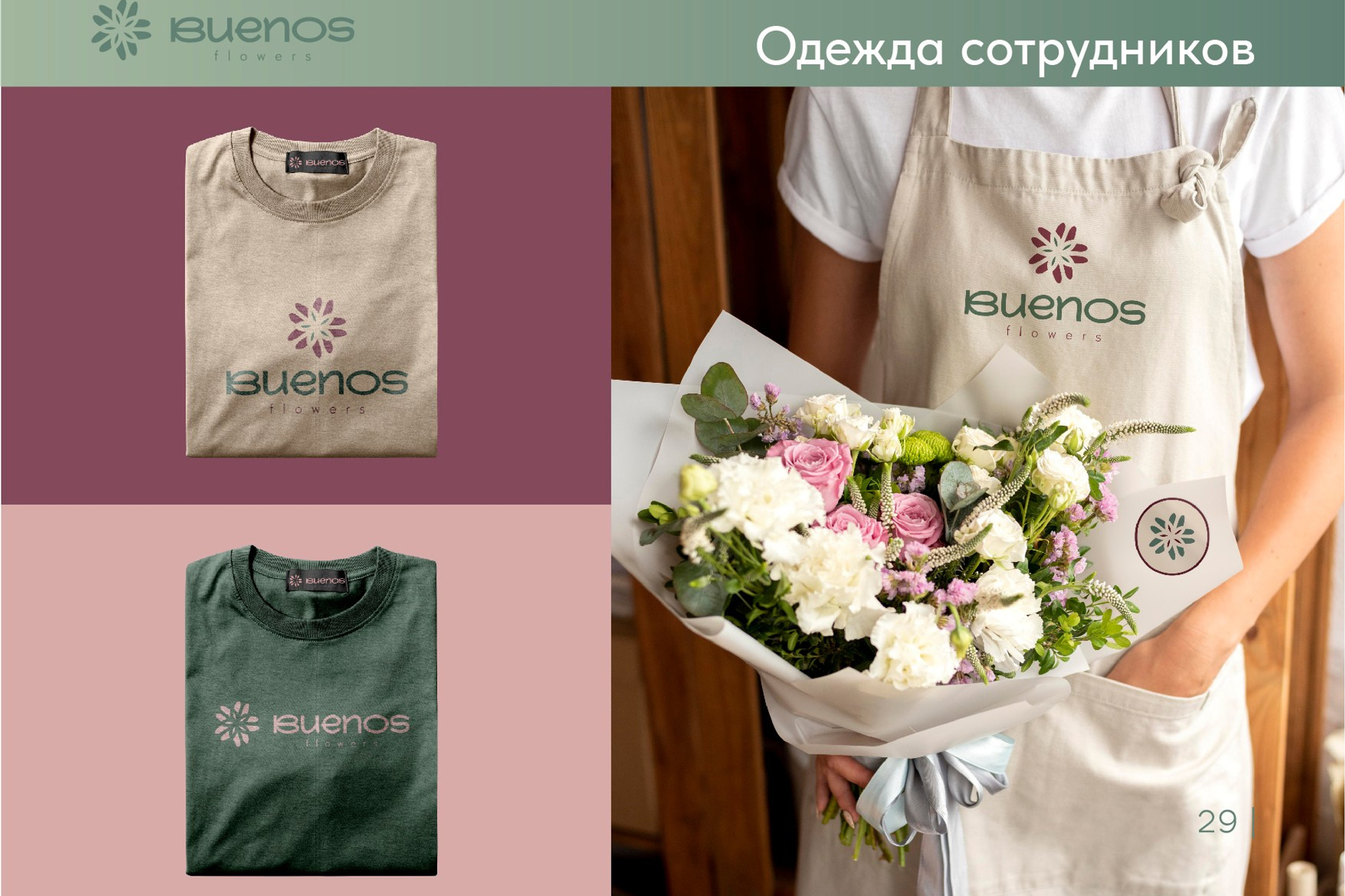 BUENOS FLOWERS / Доставка цветов. ANNSOUL — графический и brand — дизайнер