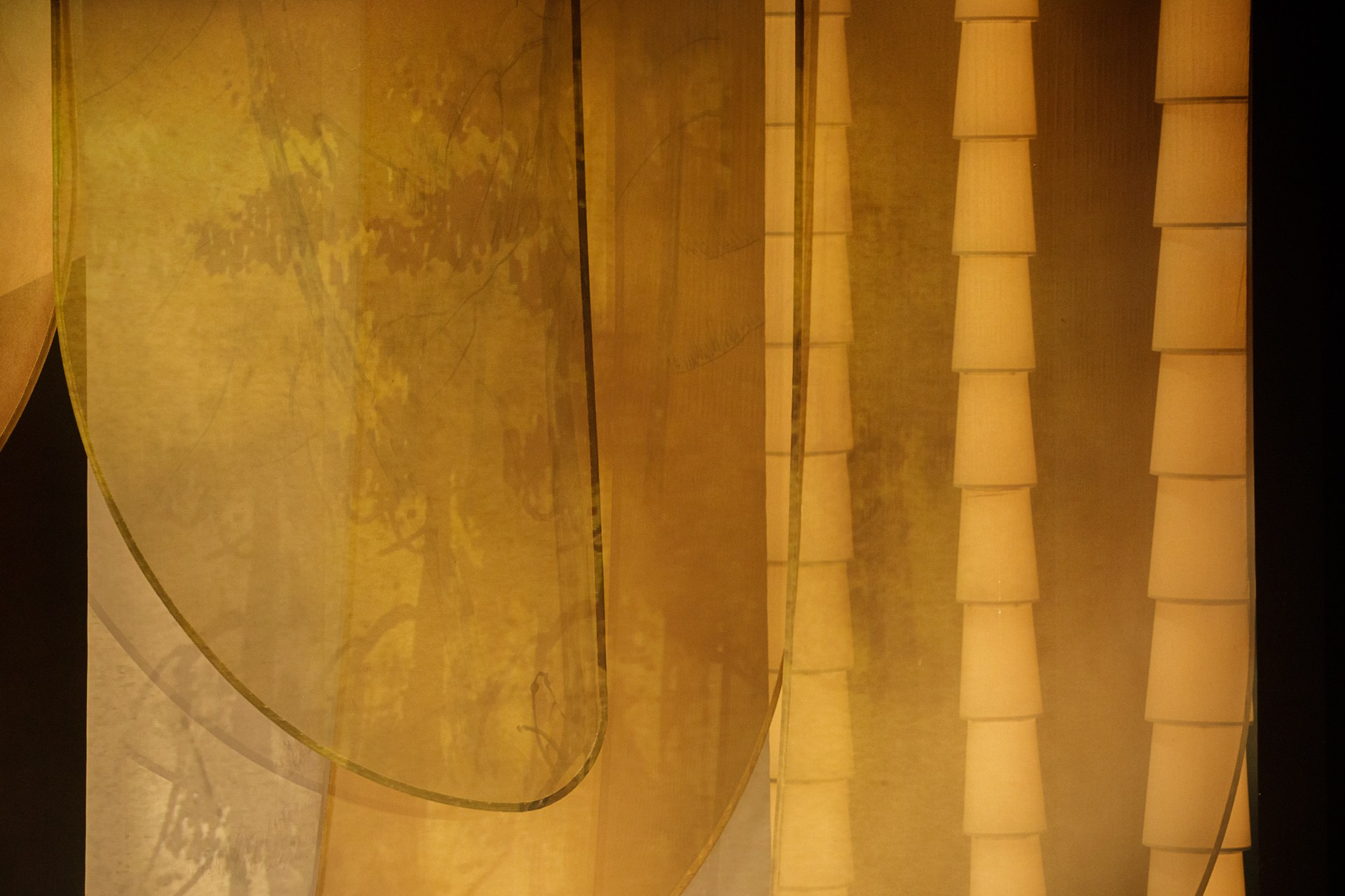 Декорации для оперы «Мадам Баттерфляй» | Геликон Опера. История занавеса. Превращаем идею в технологию