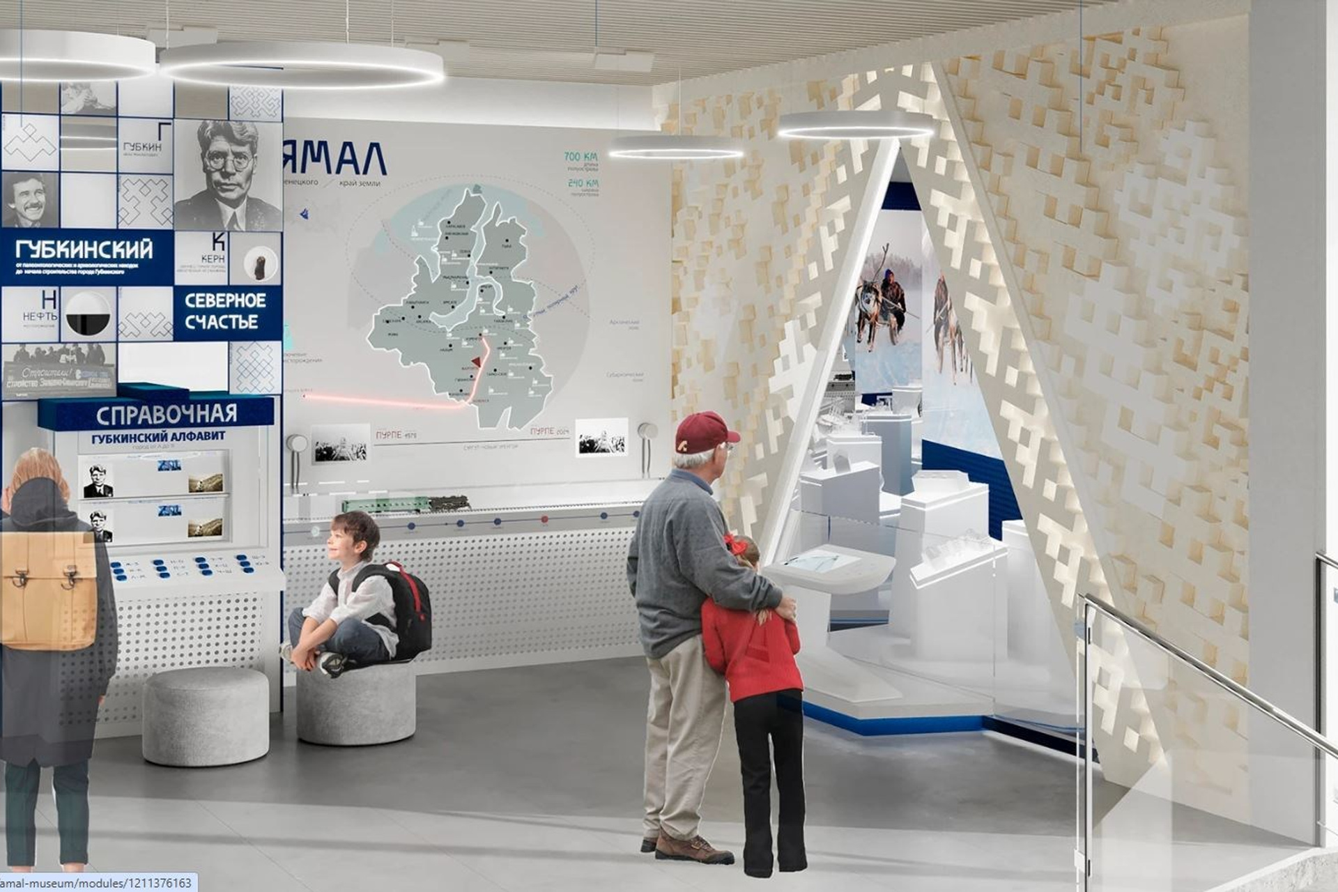 Музей Ямала в интерьере ЖД вокзала пос. Пурпе