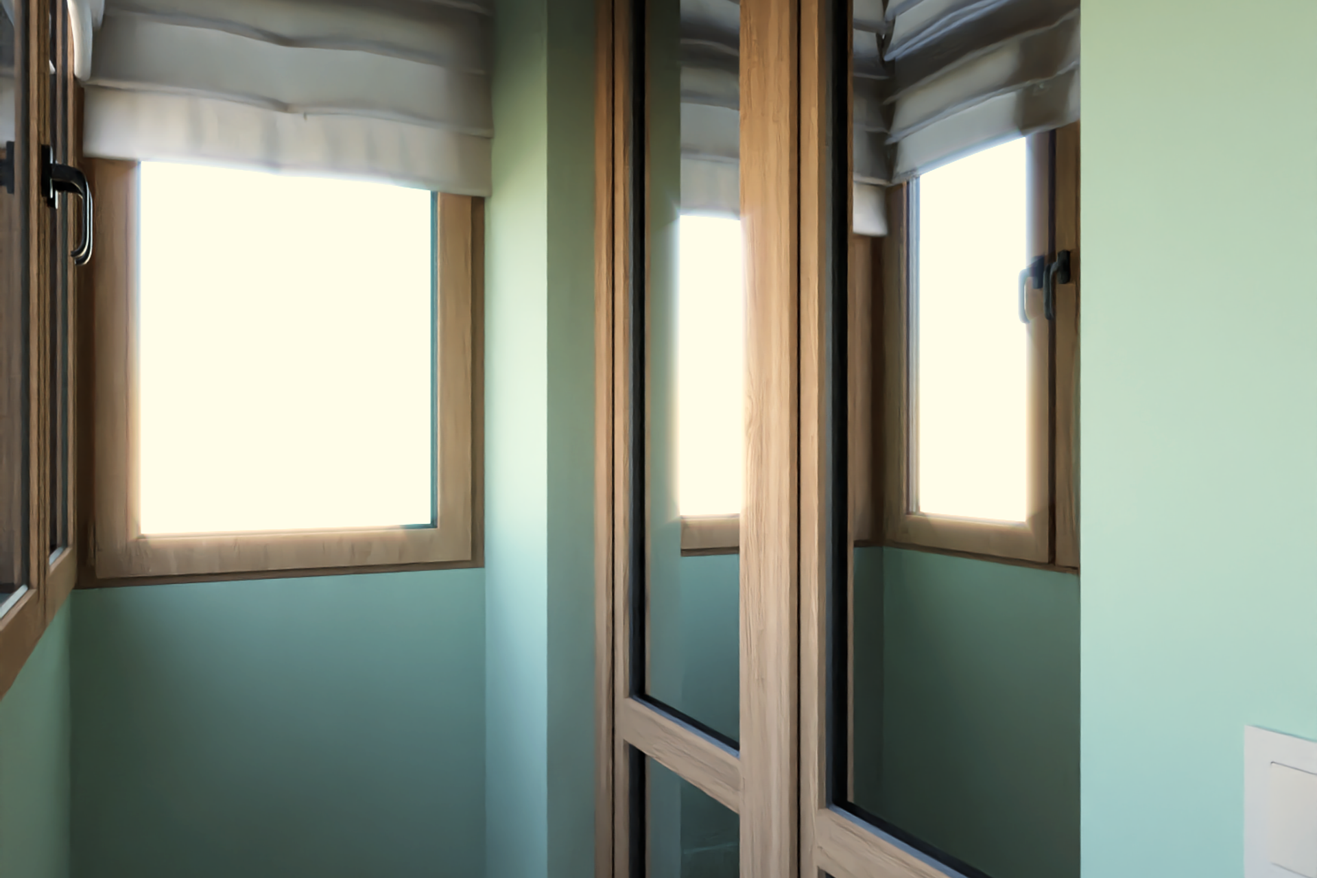 Квартира с темной кухней. Дизайн интерьера в Крыму