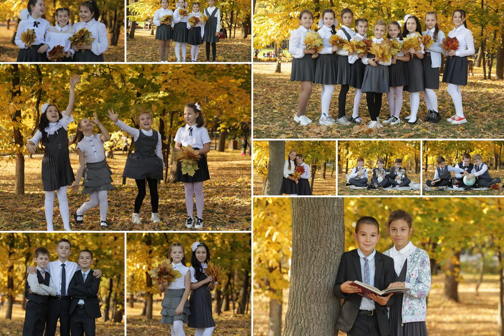 Альбом с фотосъемкой в студии и в парке