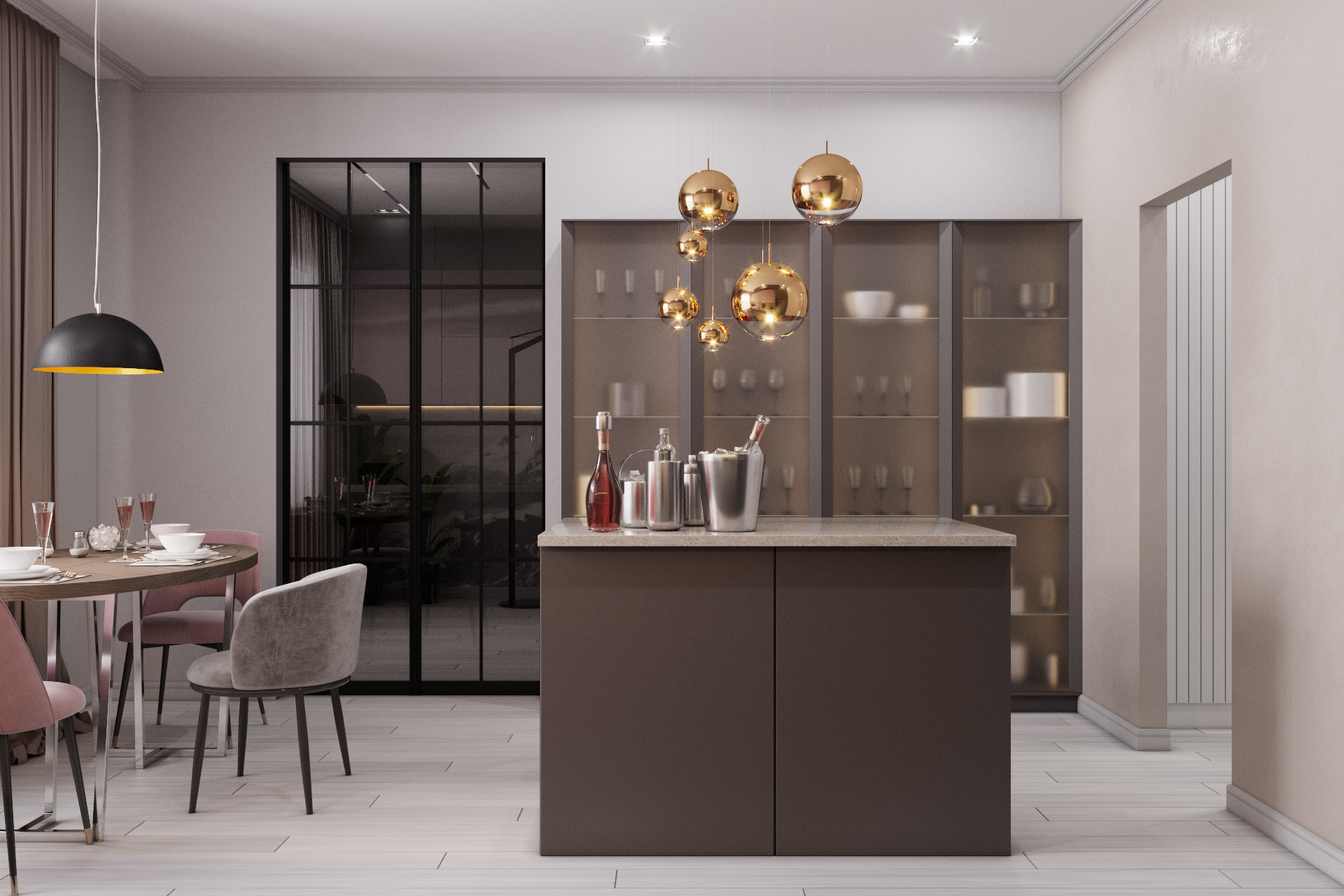 Уютная квартира с гардеробной и кабинетом