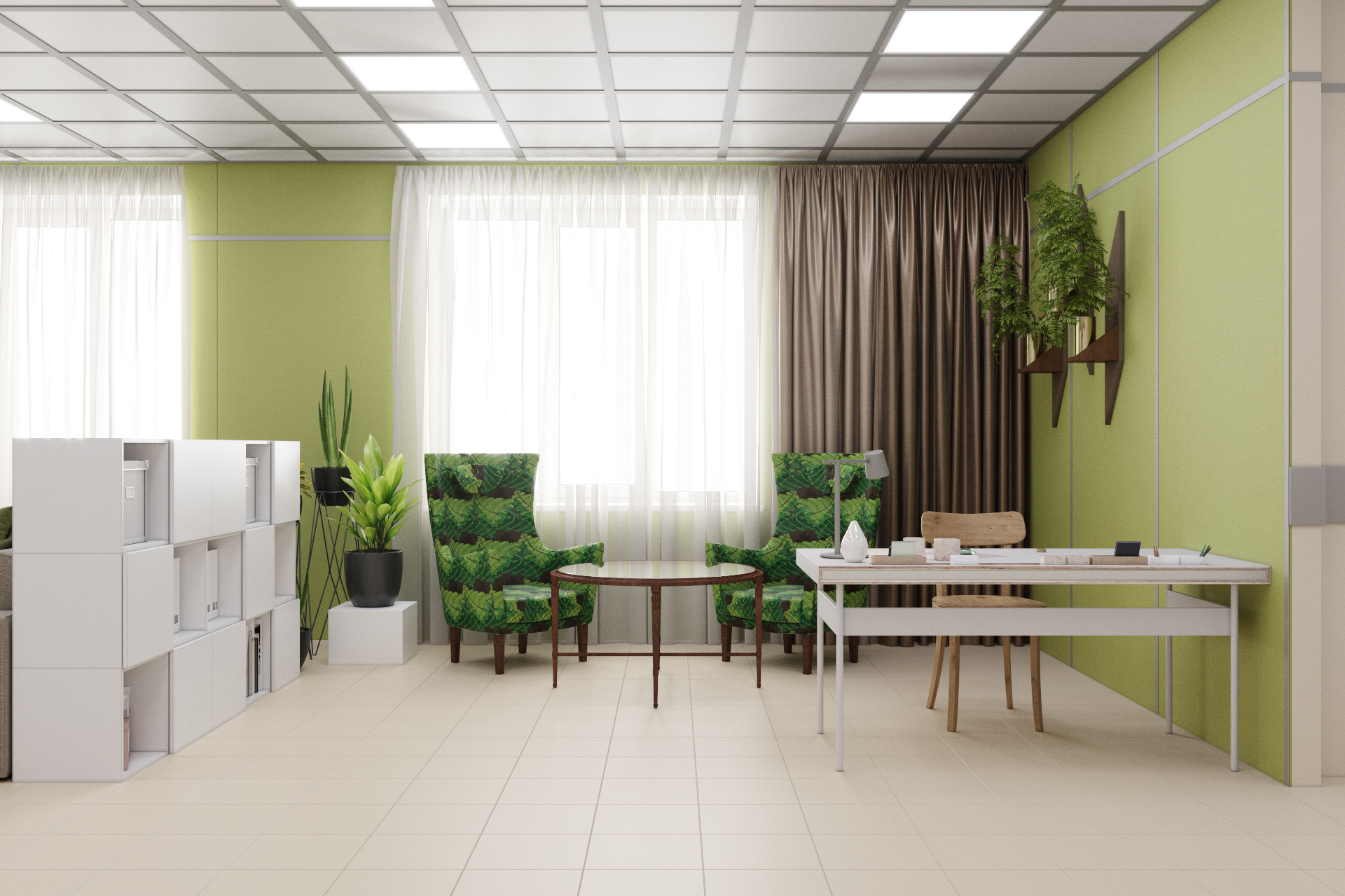 Больница. Зона отдыха.