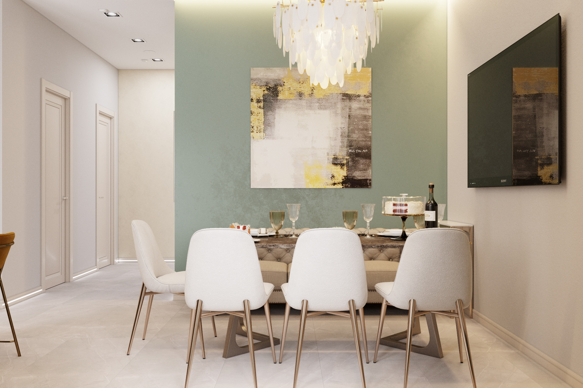 Стильная квартира 110 м² на Набережной