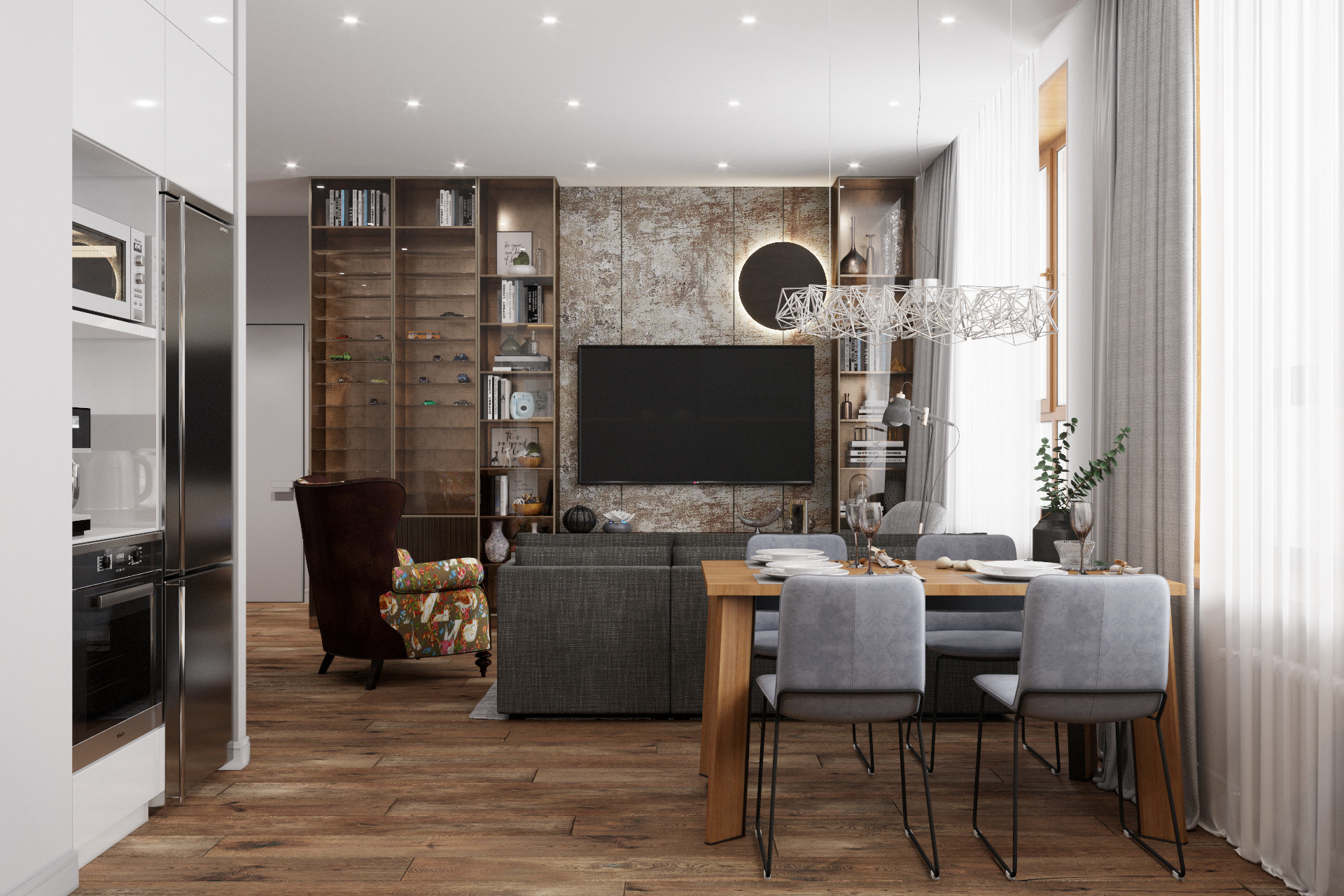 Квартира в стиле лофт для креативной пары г. Москва