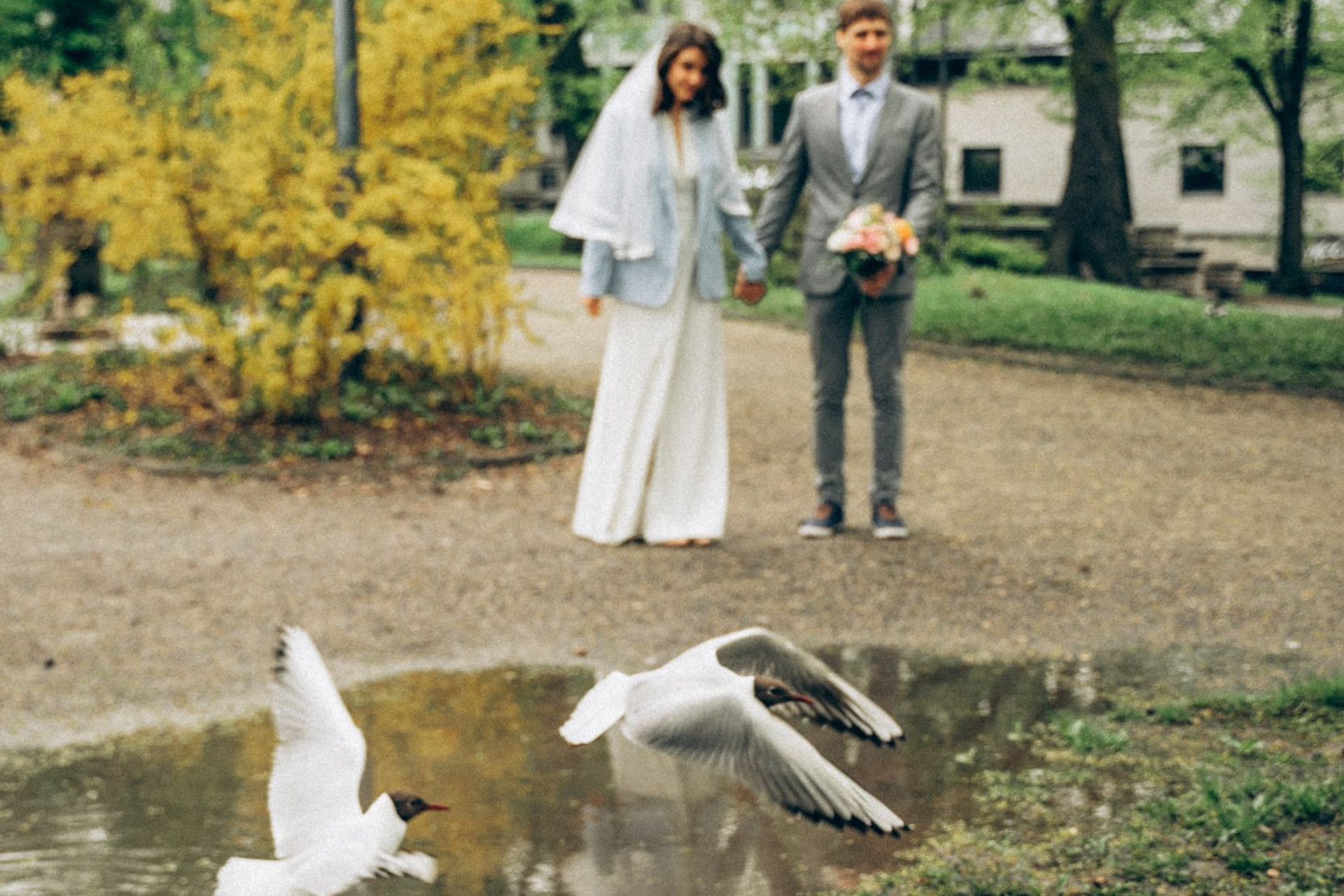 Свадьба в дождь