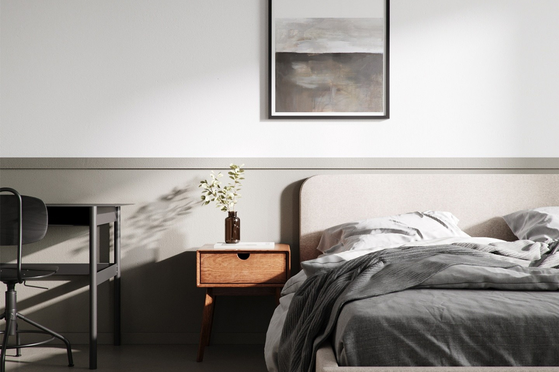 Кухня-гостиная из курса Арт Глюк. ZH_VIS | 3D Визуализация интерьеров