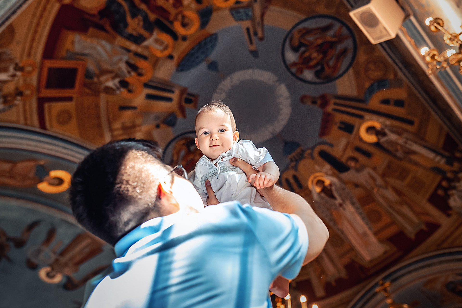 Крещение в храме Успения Пресвятой Богородицы в Троице-Лыкове