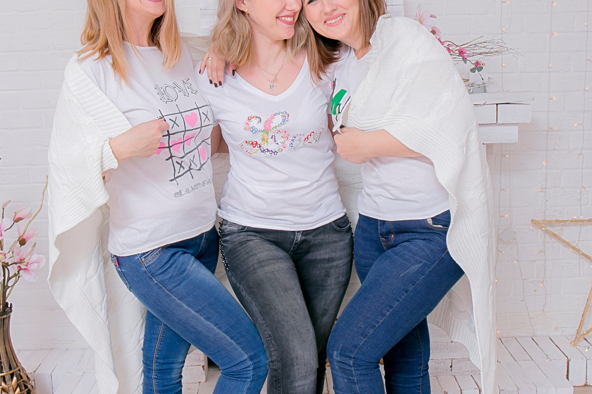 Семейная фотосессия трех сестричек