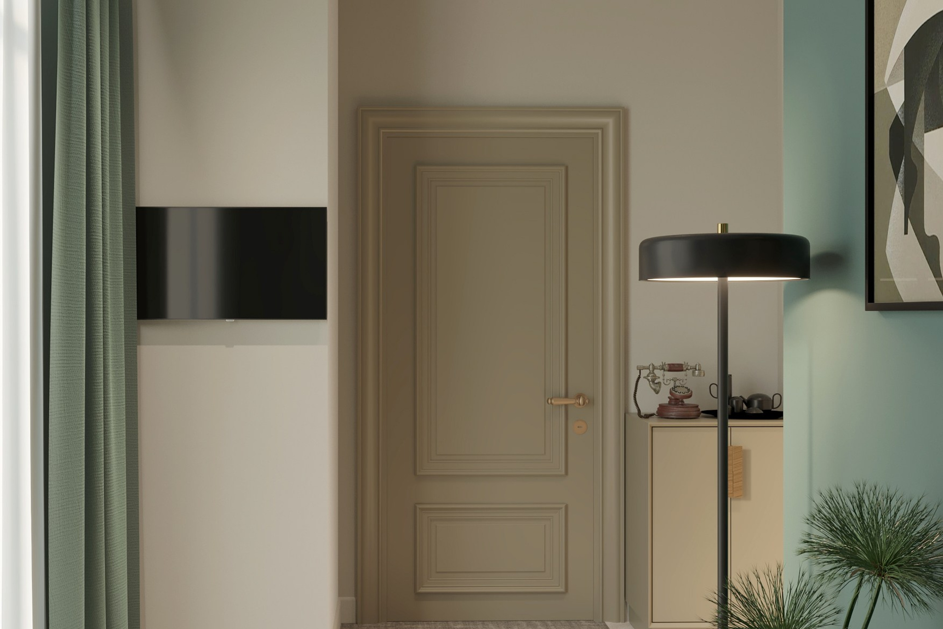 Hotel Room 3D Visualization — Comfort and Elegance. 3D INTERIOR AND ARCHITECTURE VISUALIZATION