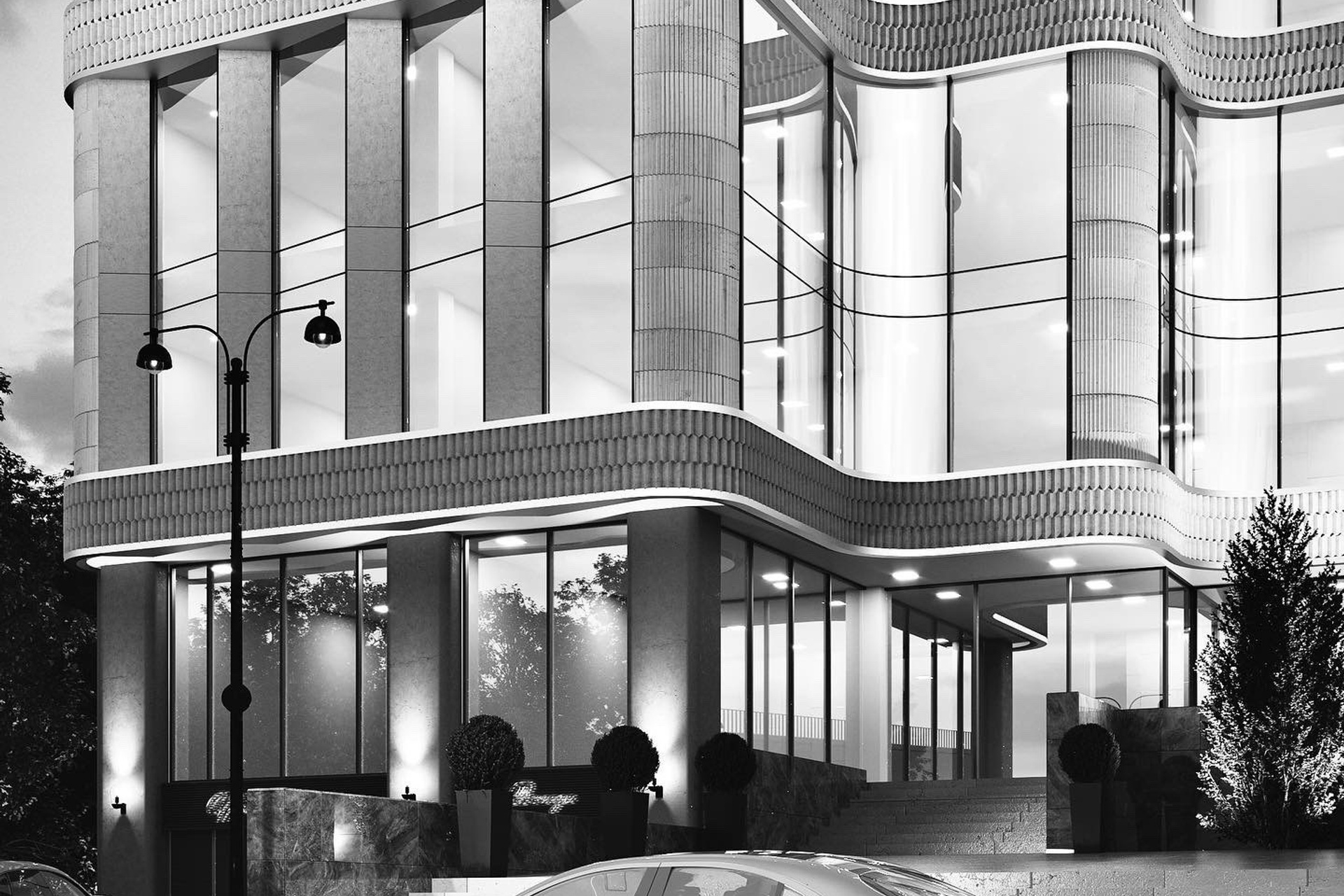 Офисный центр — Архвиз от BAXX.PRO. 3Д Визуализация Интерьера и Архитектуры