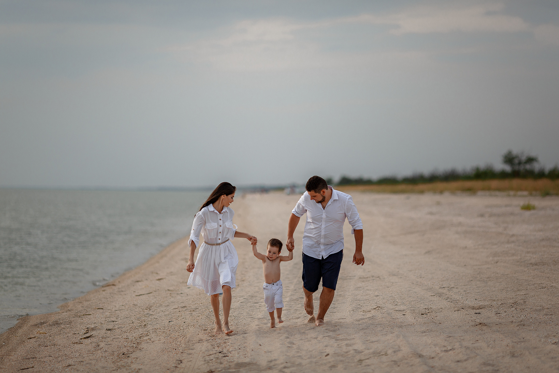 Морская семейная фотосессия.