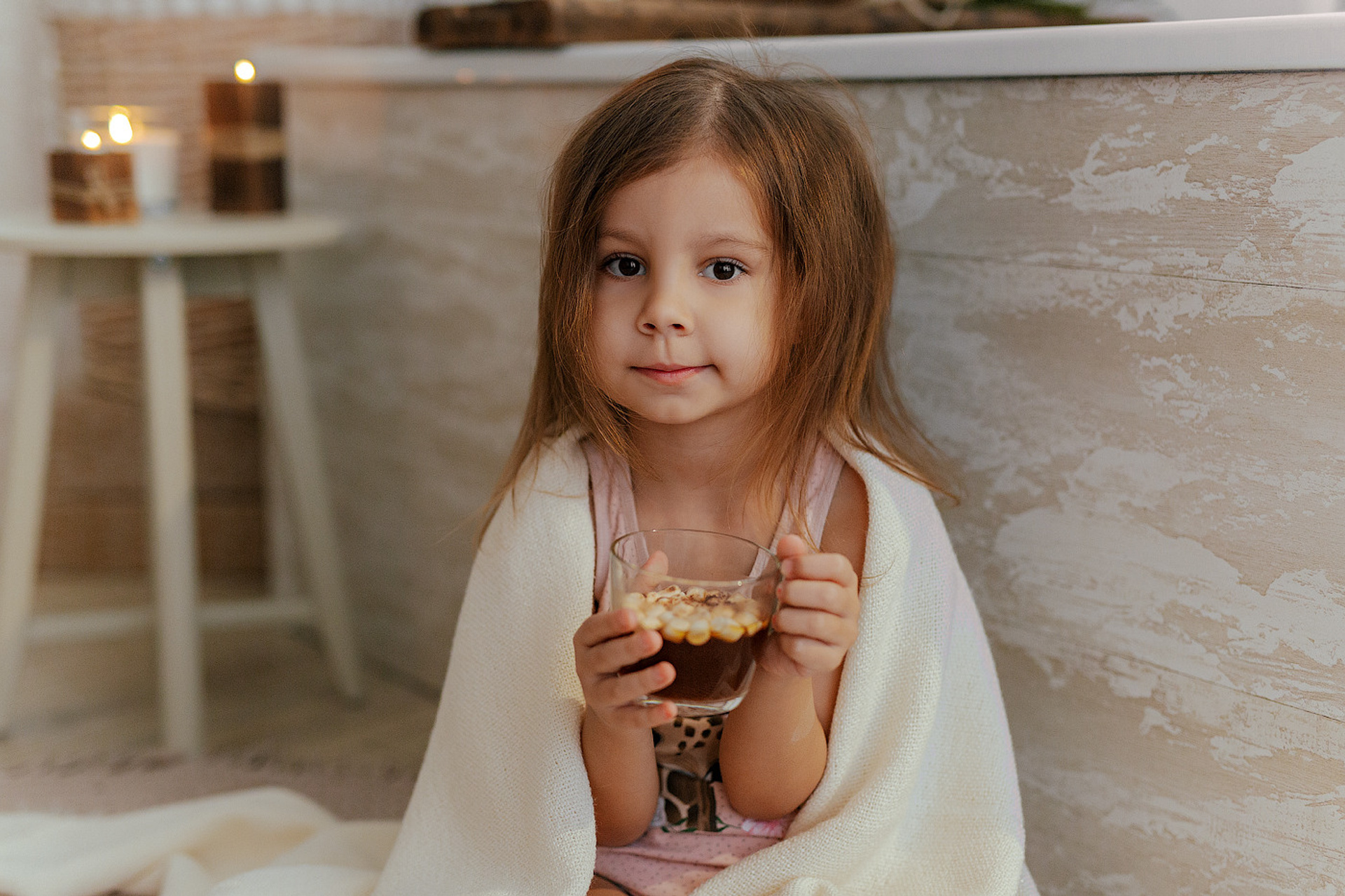 Домашняя фотосессия в ванне.