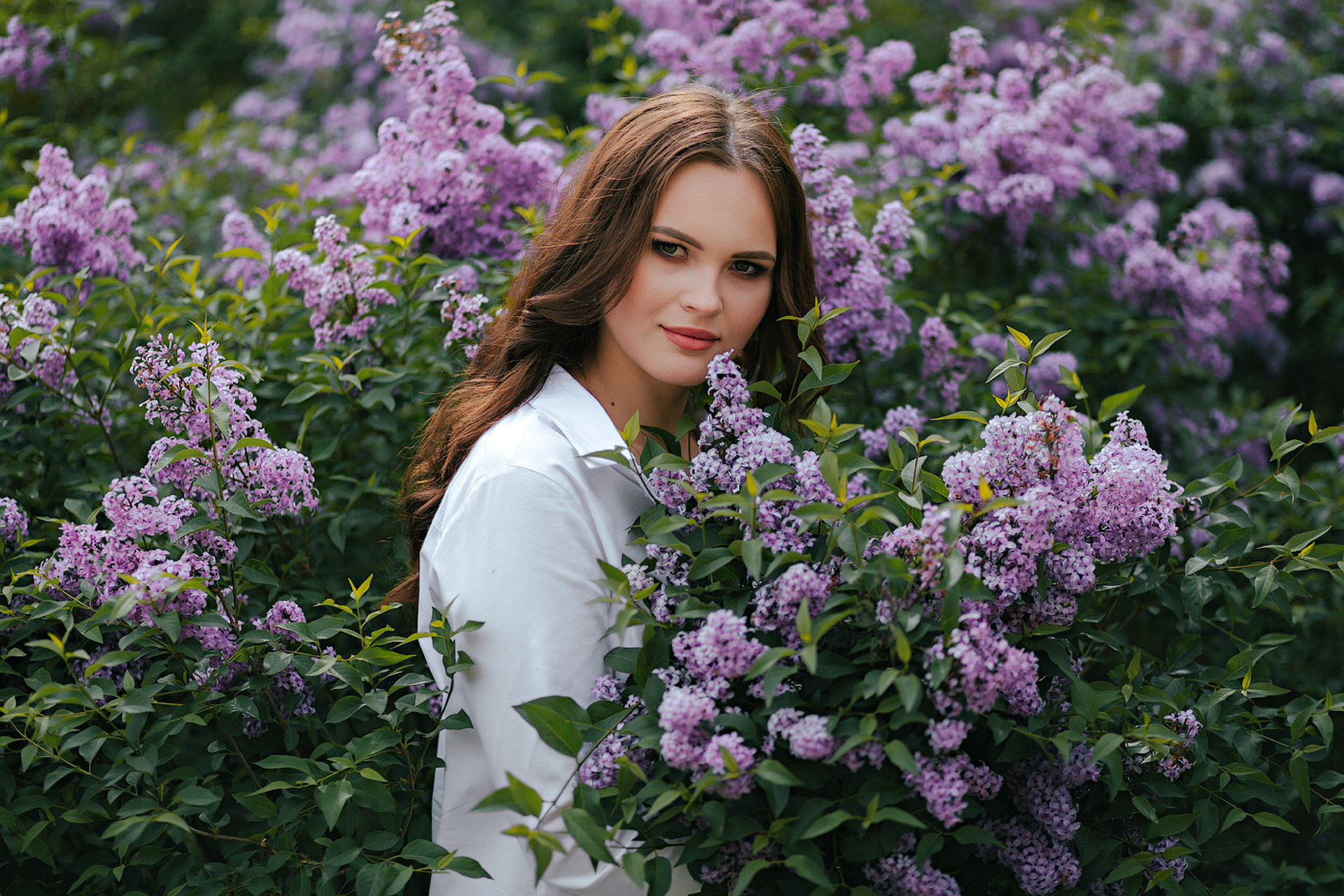 Фотосессия с сиренью. Каневская.