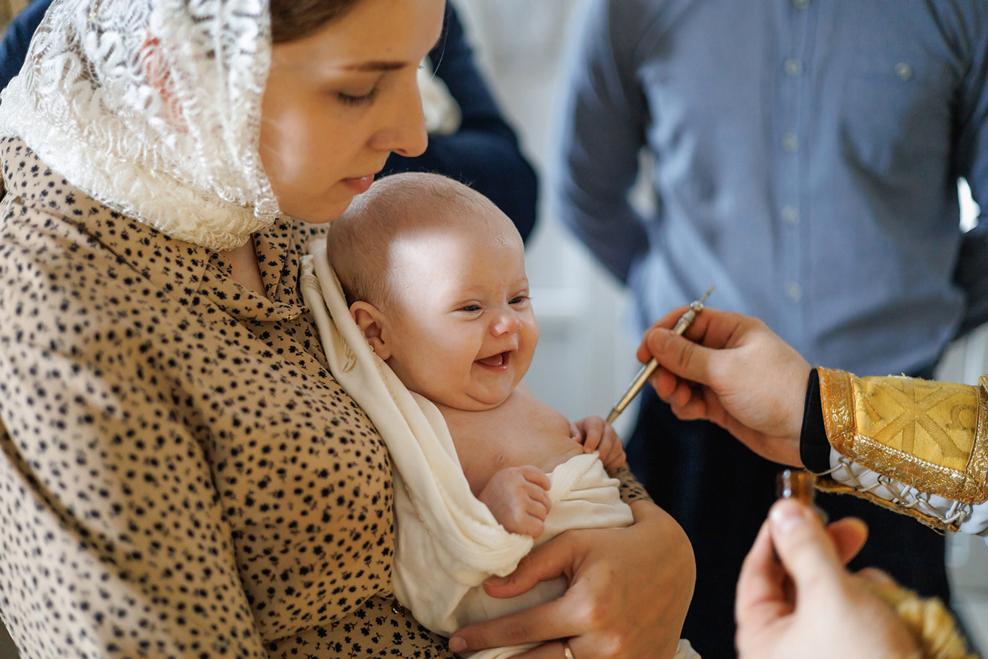 Крещение Матвея и Мирославы