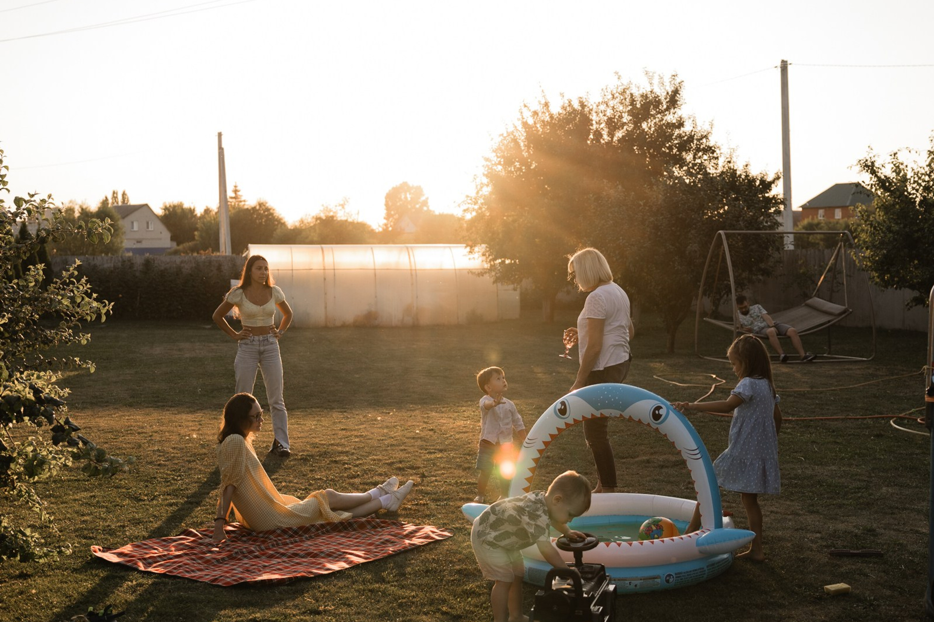 Закат и пузыри