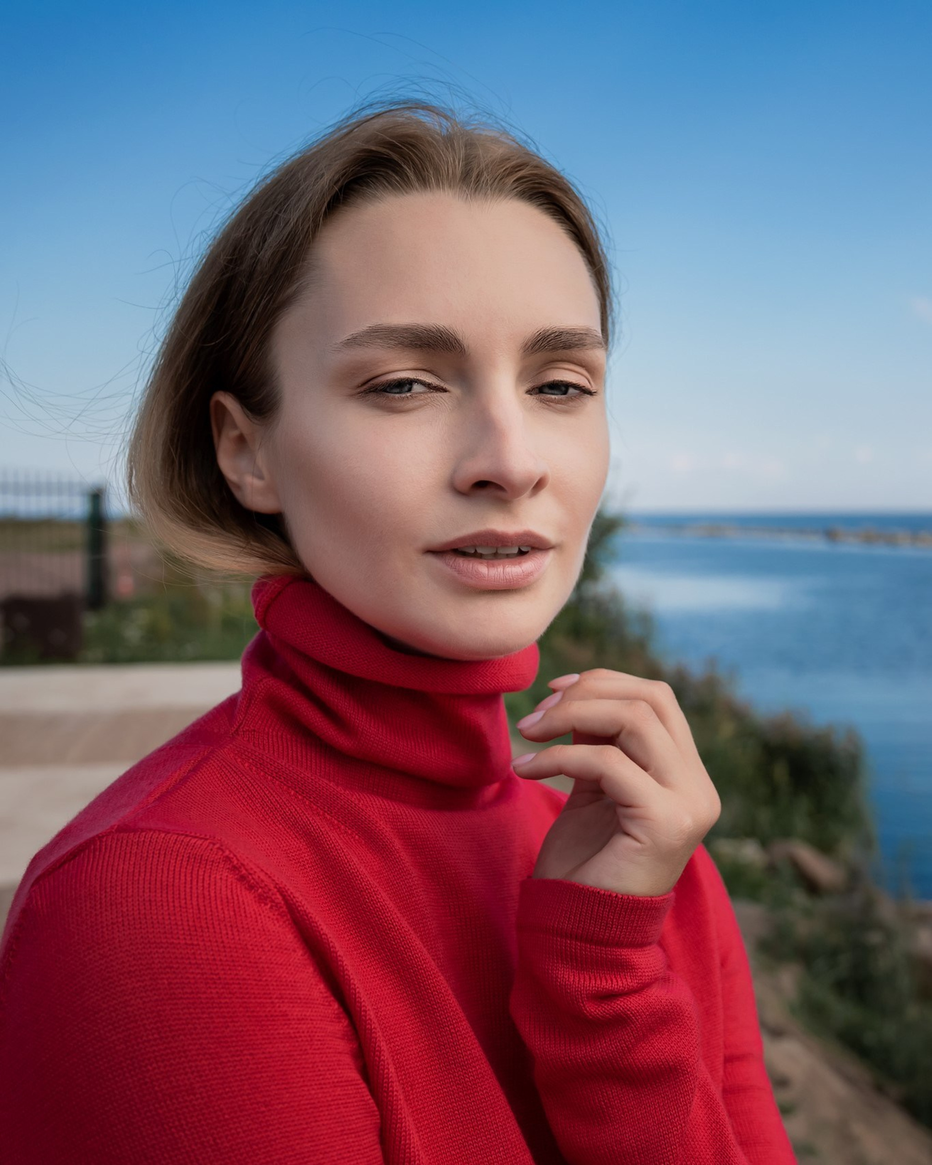 Аня с семьей для бренда одежды