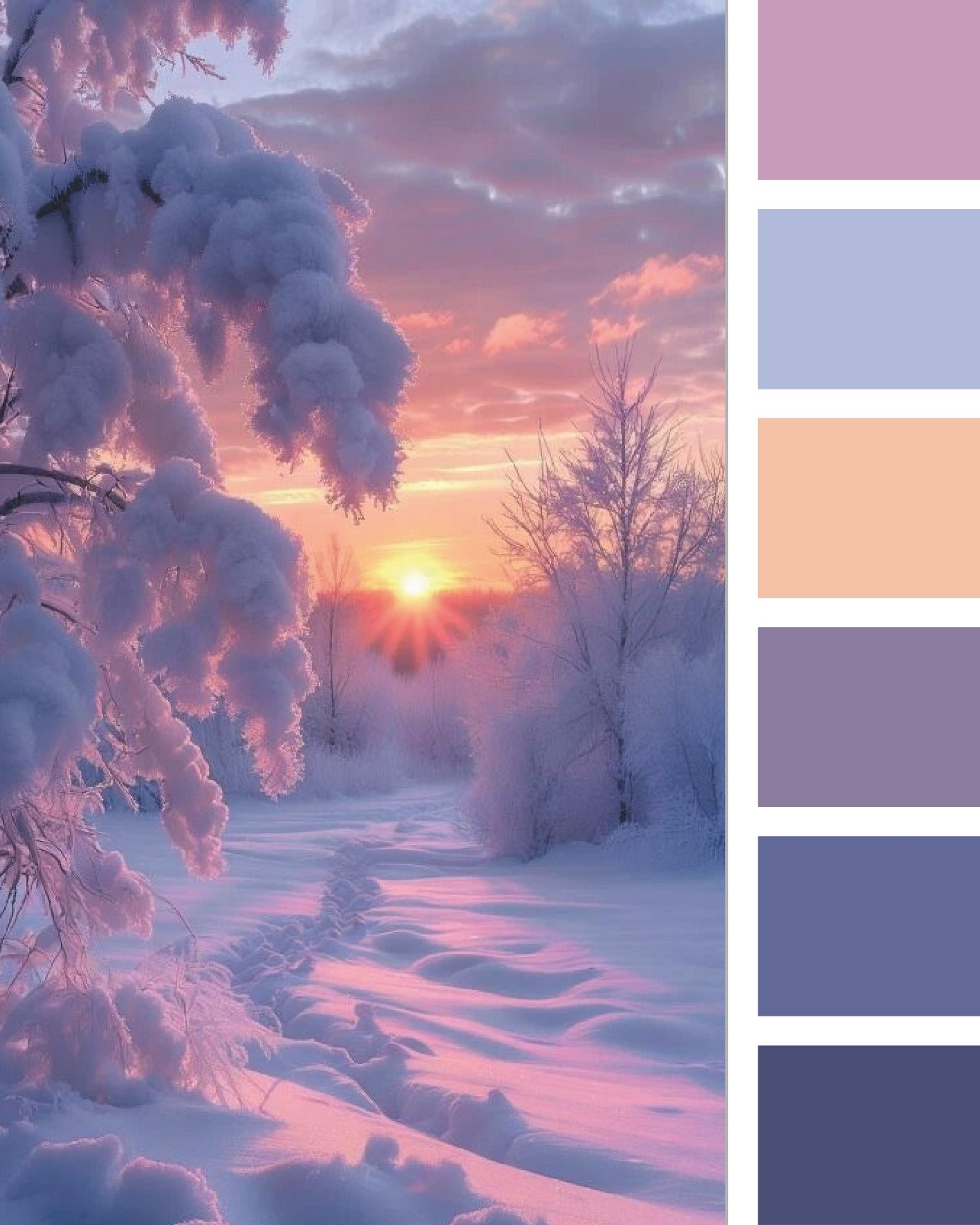 Цветовые палитры WINTER COLOURS WARM